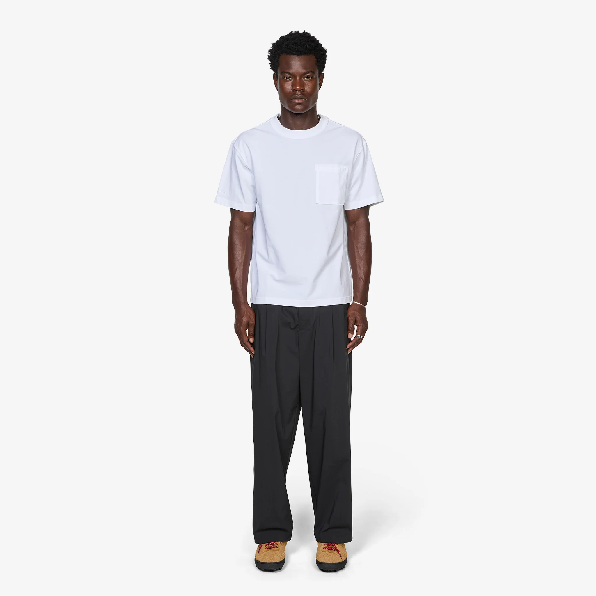 NB GREY Pocket T-Shirt White - Image 5