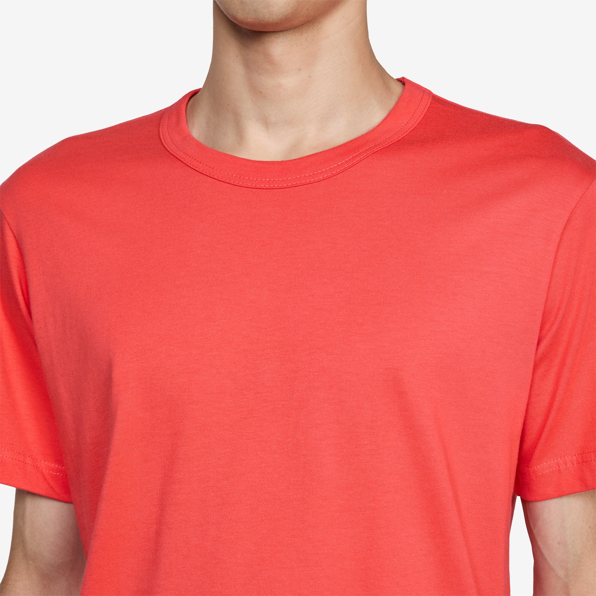Neck Logo T-Shirt Red - Image 4