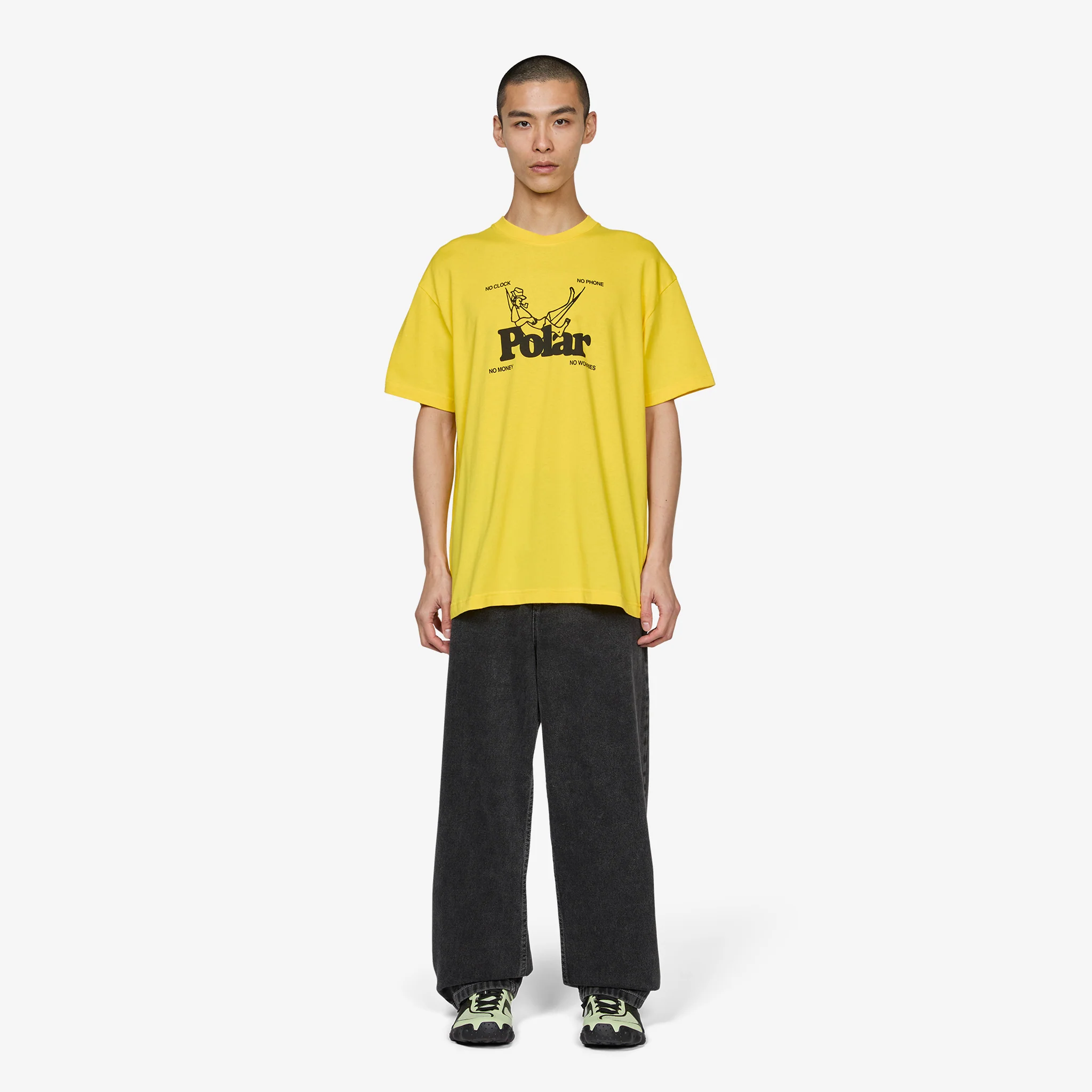 No Worries T-Shirt Lemon - Image 4