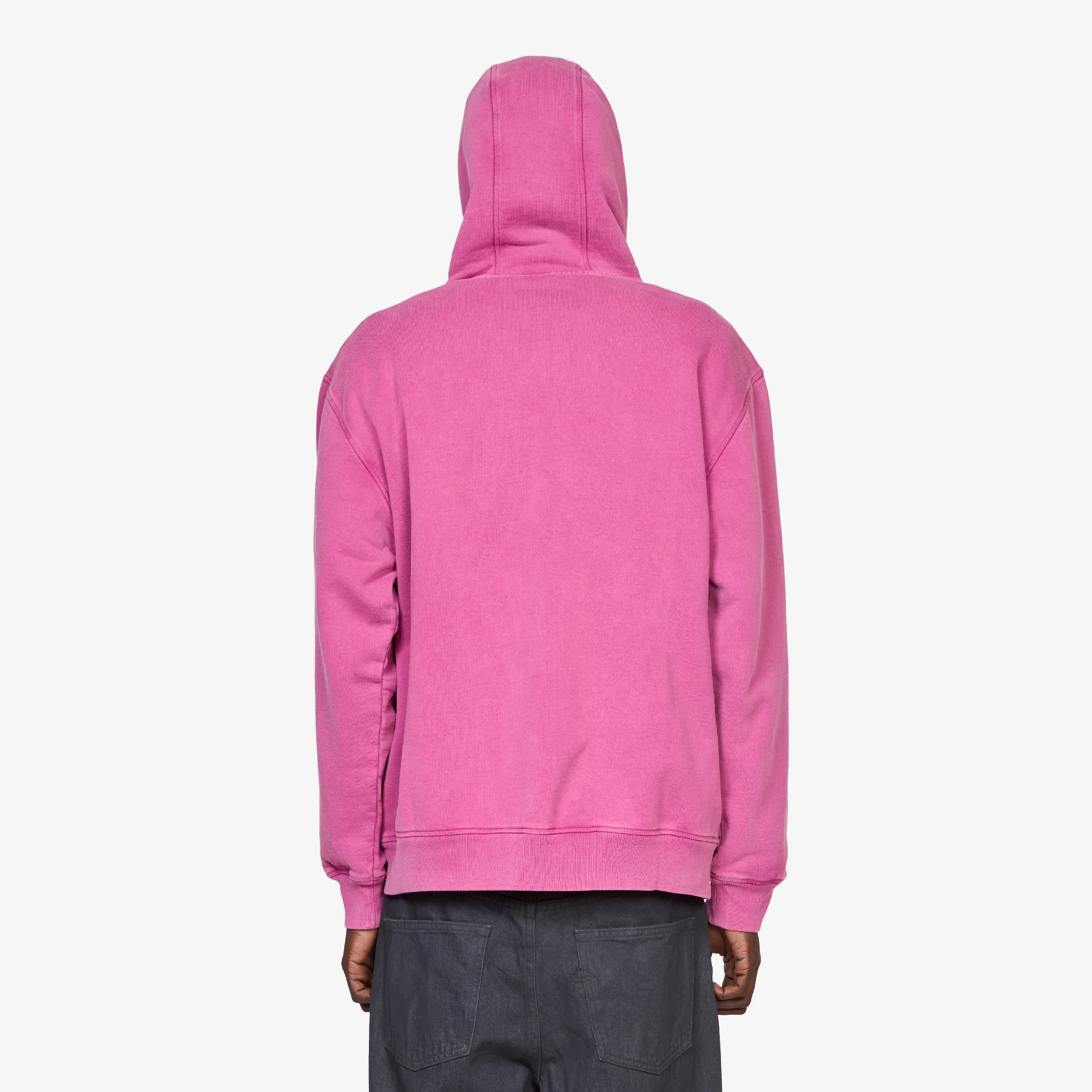 Not Fade Away Zip Hooded Sweatshirt Washed Tyrian Purple - Image 4