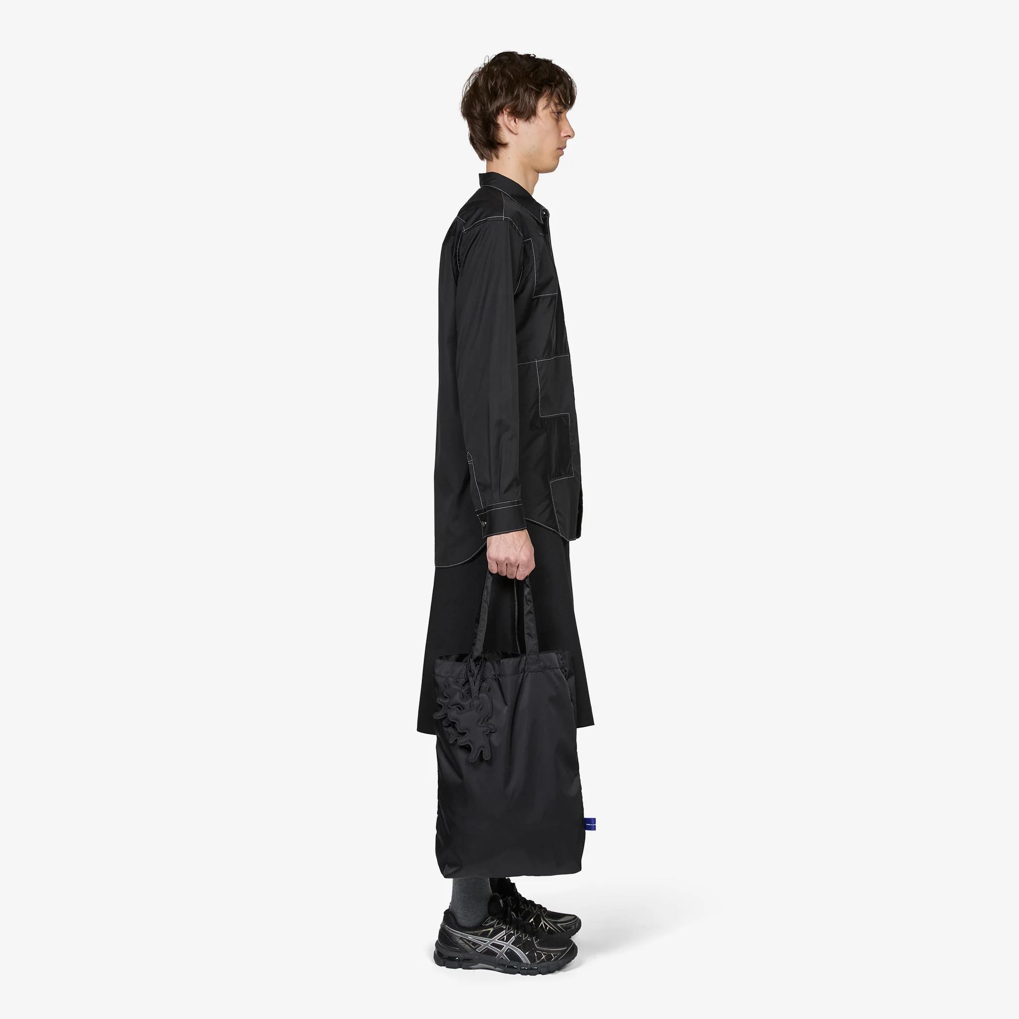 Nylon Tote Bag Black - Image 4