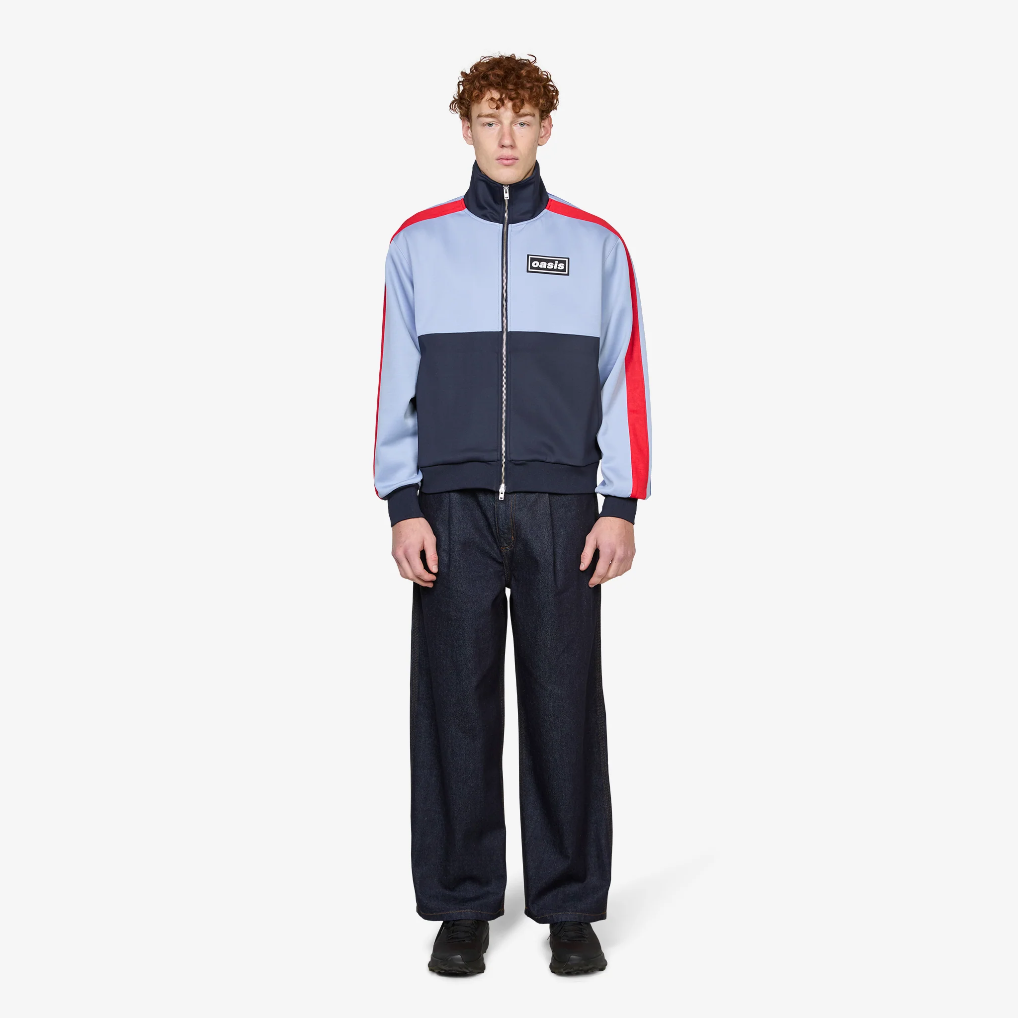 OASIS Forever Track Jacket Powder Blue - Image 5