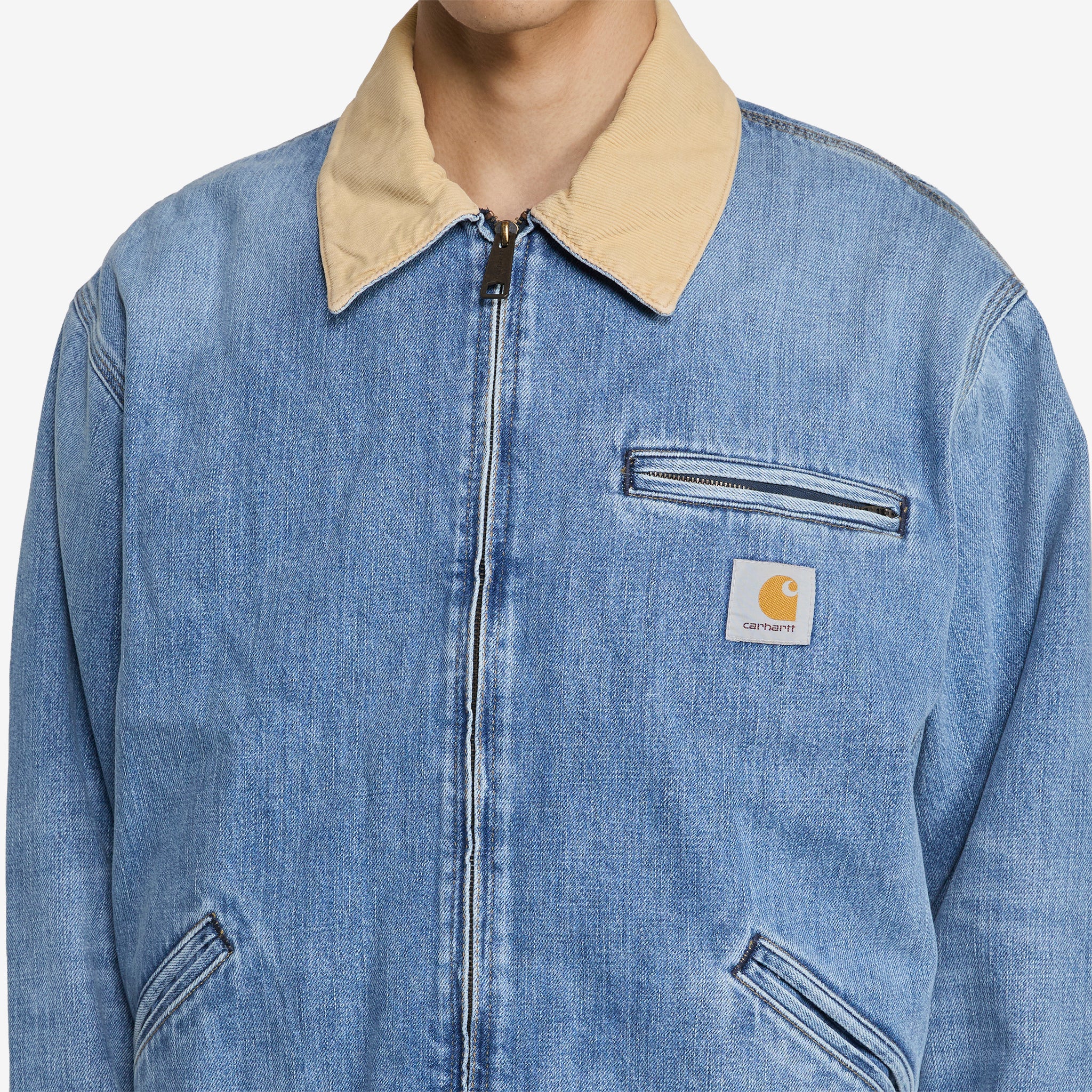 OG Detroit Jacket Blue | Dusty H Brown Burst Washed - Image 3