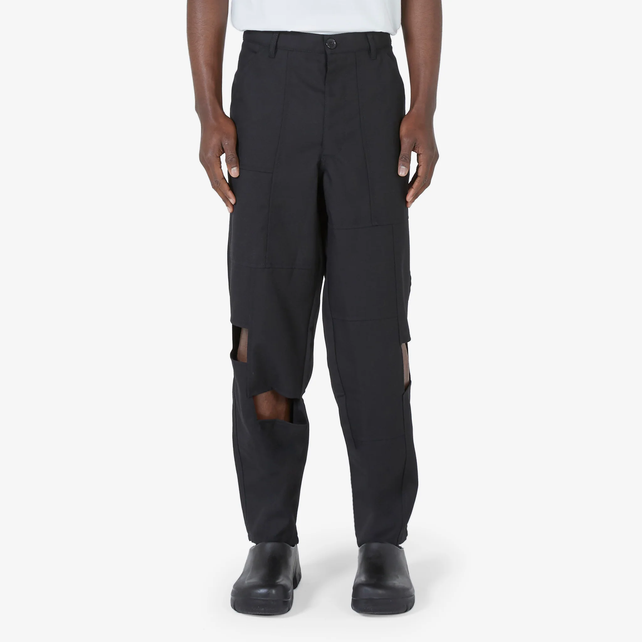Panelled Pant Black