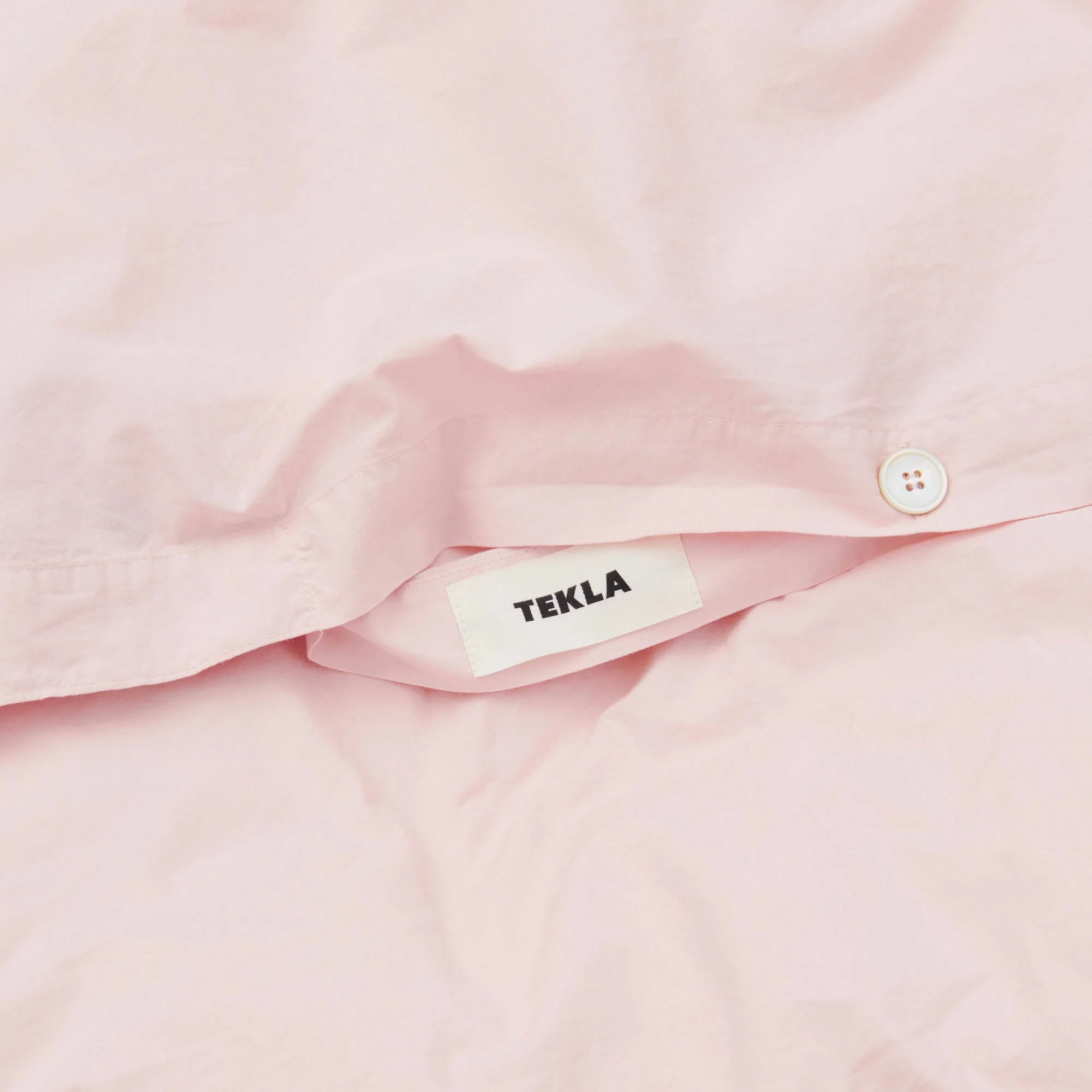 Percale Duvet Cover Petal Pink - Image 3
