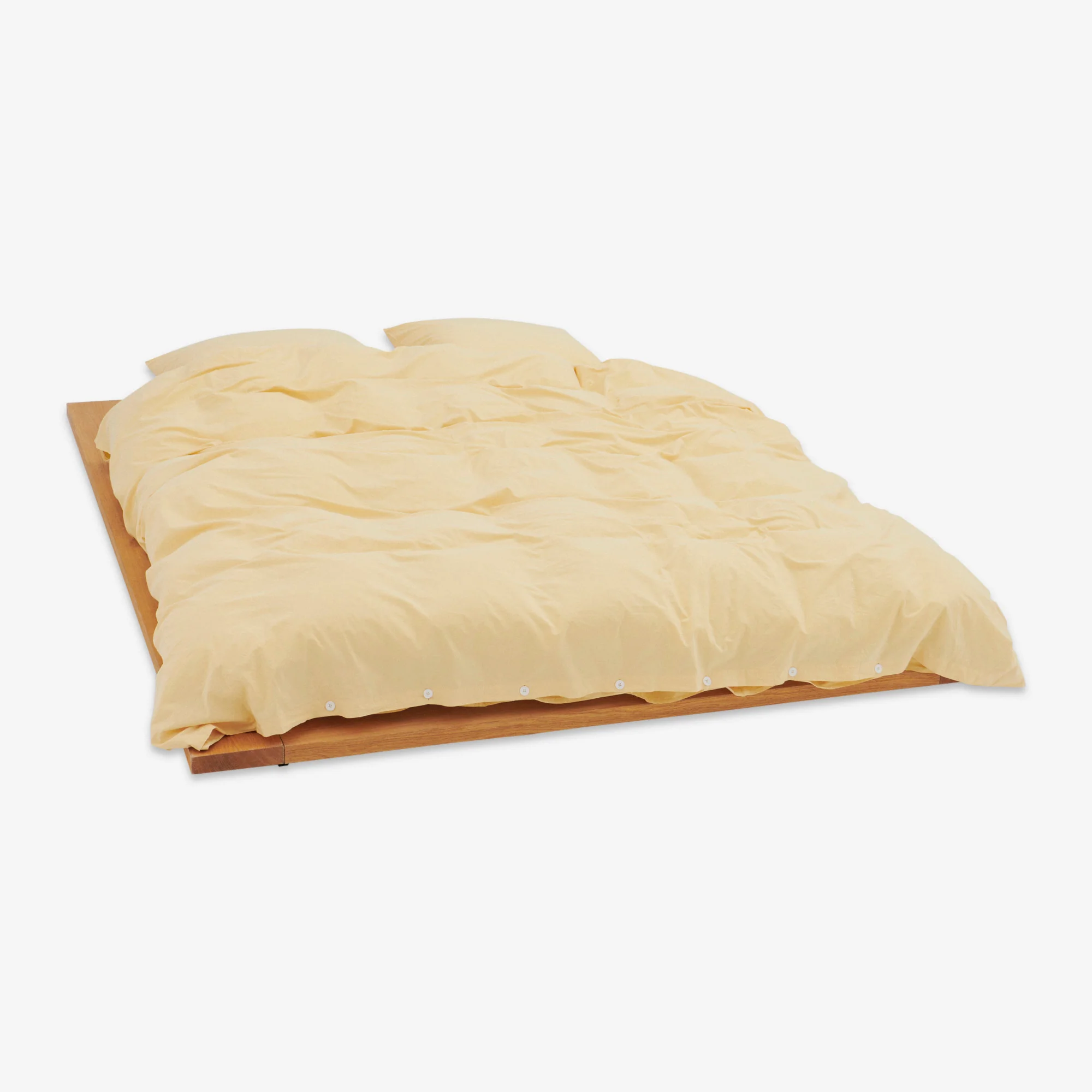 Percale Flat Sheet Shaded Yellow - Image 2