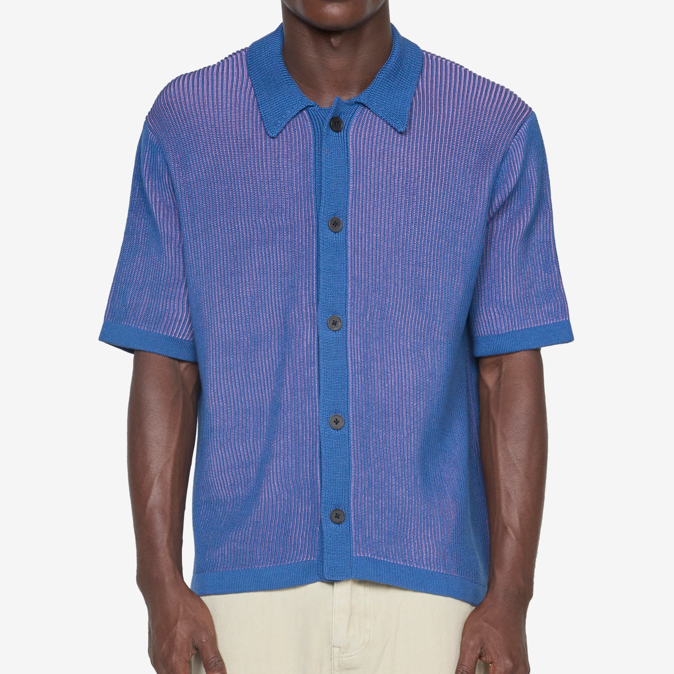 Plated Buttondown Blue - Image 4