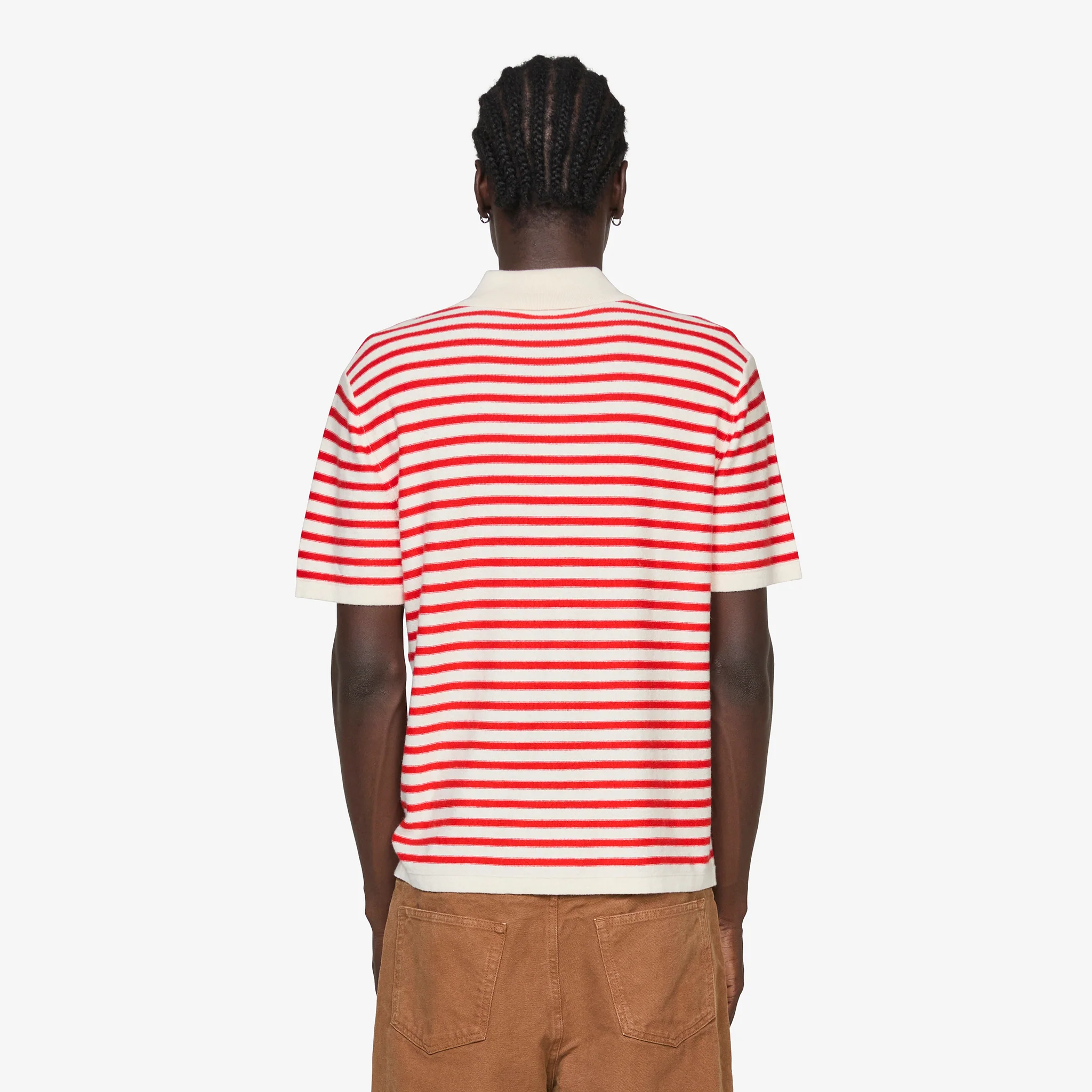 Polo Shirt Ecru | Red - Image 3