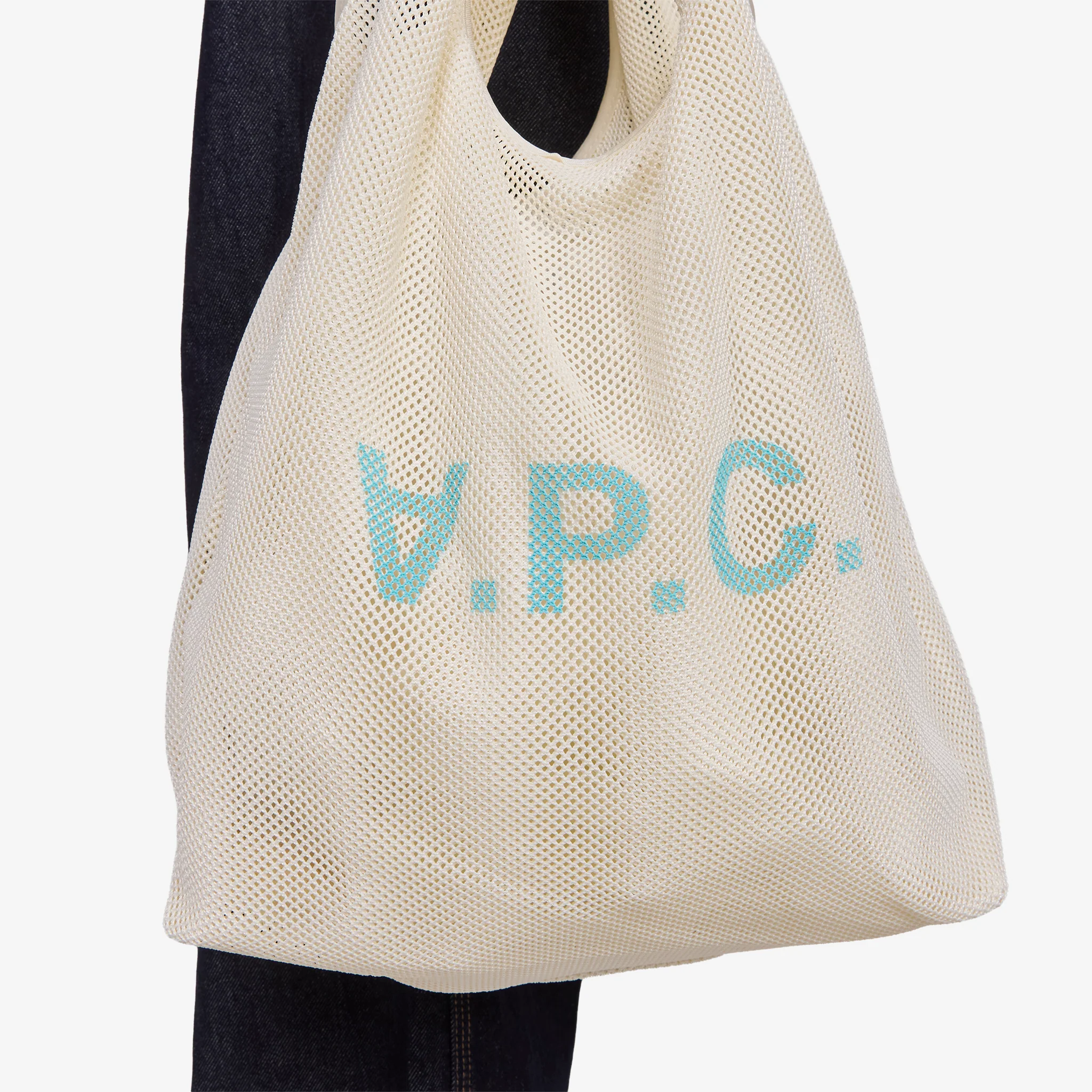 Rebound Shopping Bag Ecru | Sky Blue - Image 2