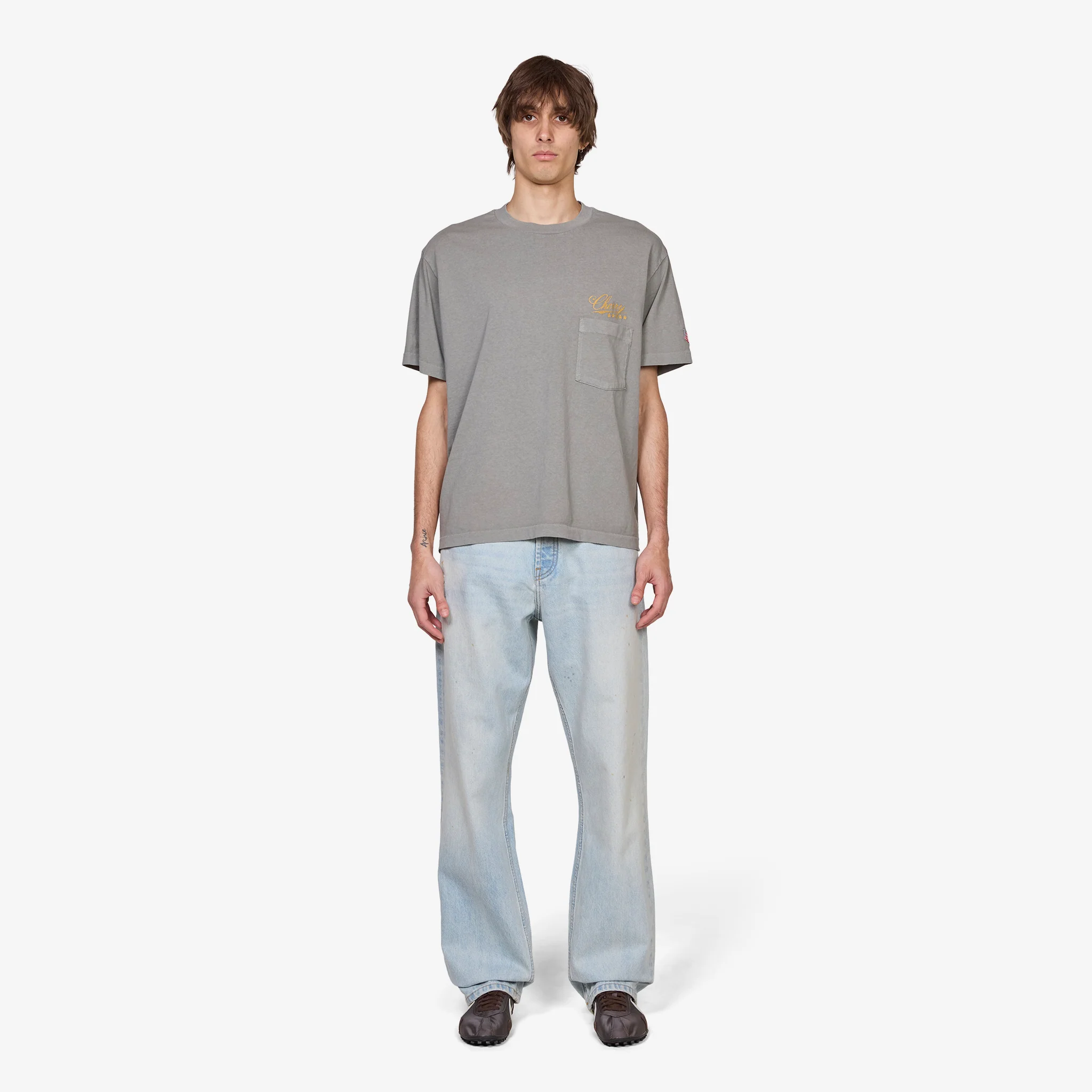 Relaxed 5 Pocket Jeans Light Wash - Image 5