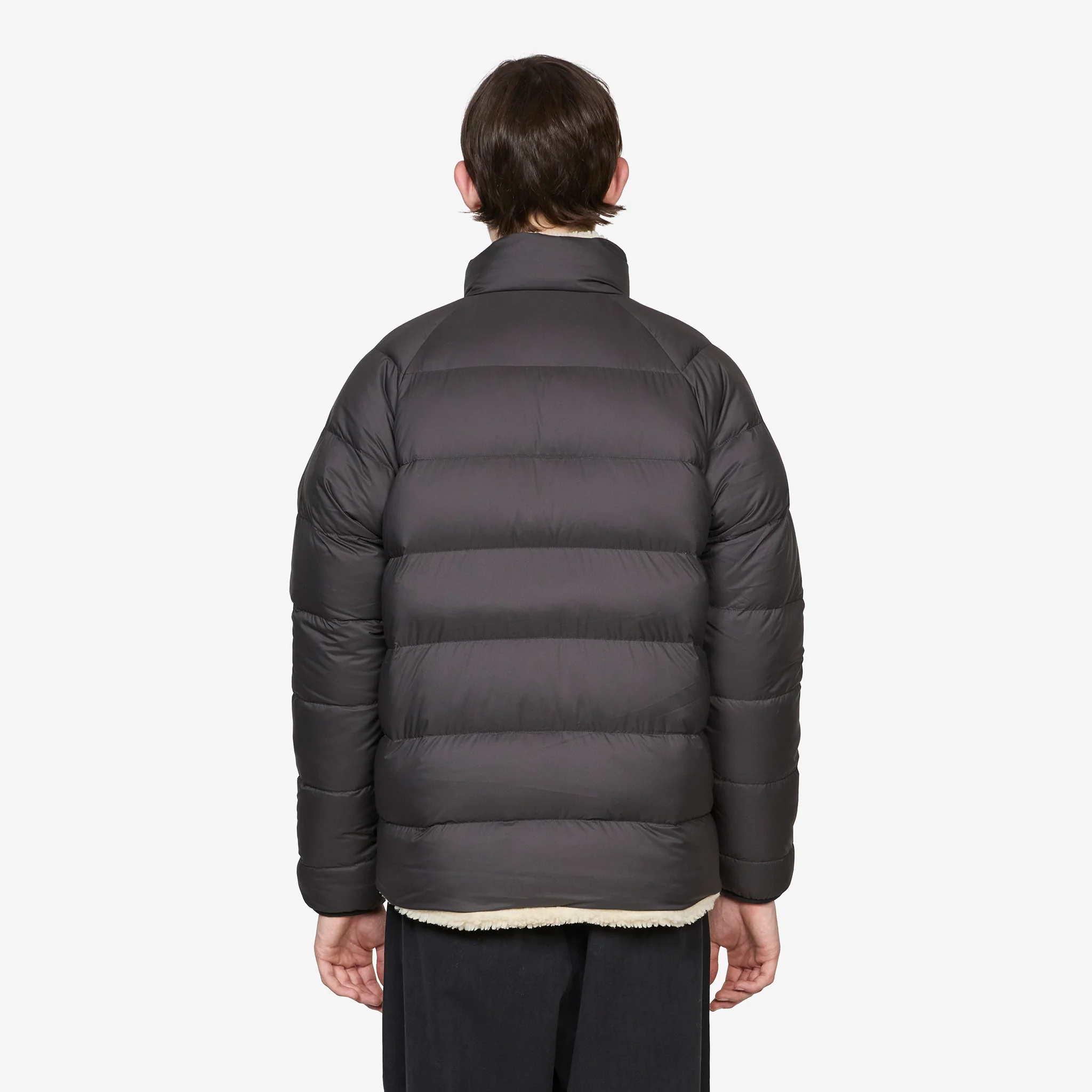 Reversible Silent Down Jacket Black - Image 5