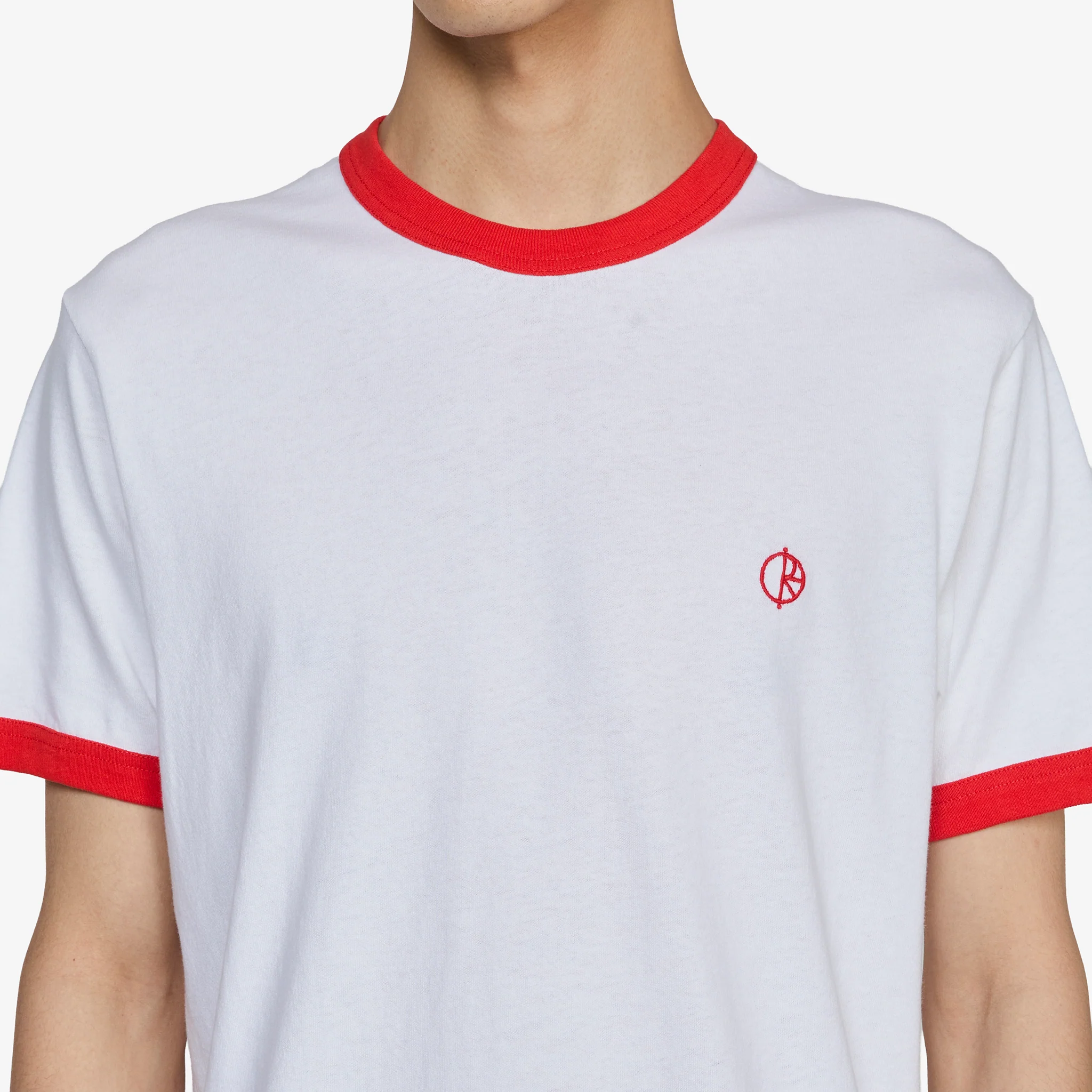 Ringer T-Shirt White | Red - Image 2