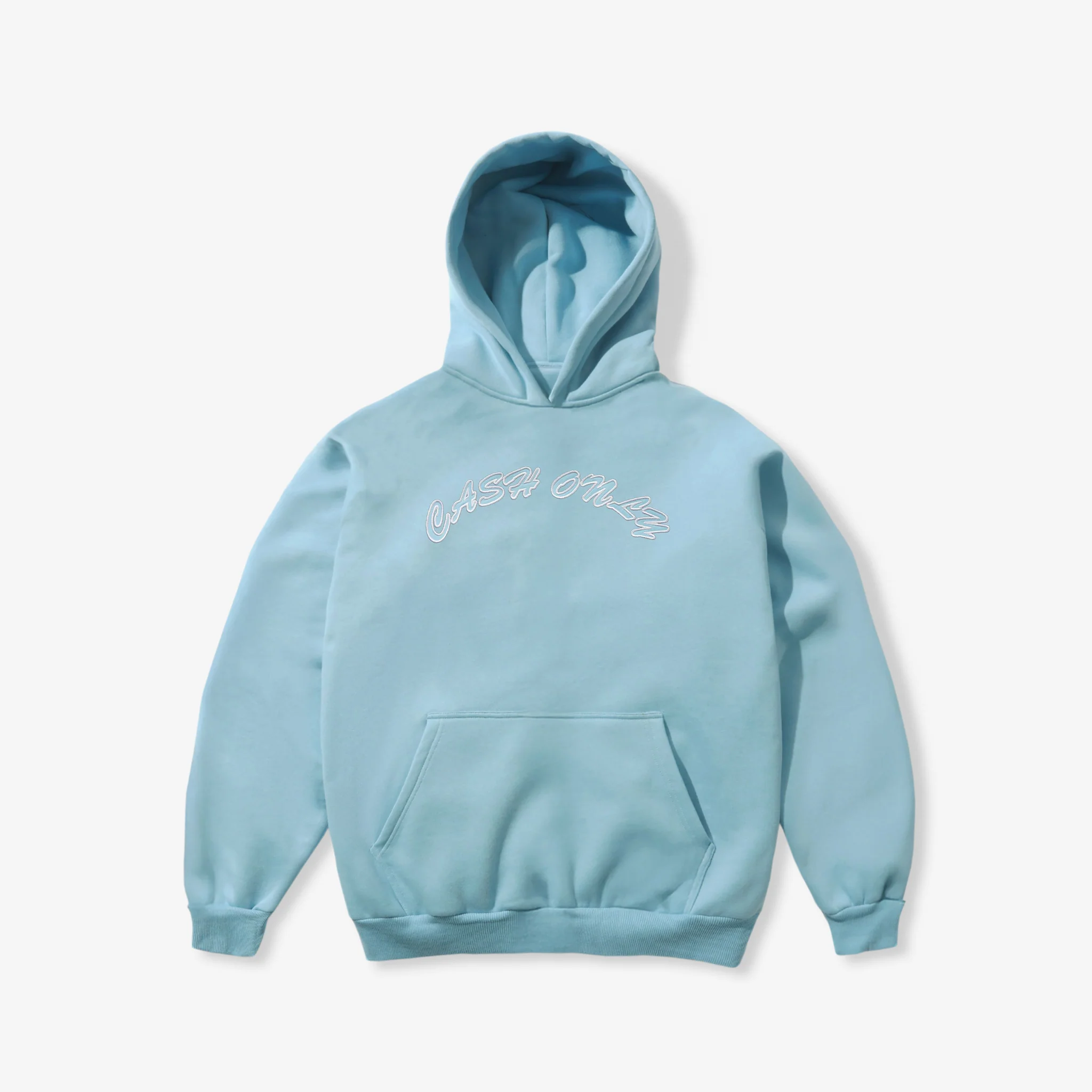 Ripstop Logo Applique Pullover Hood Sky