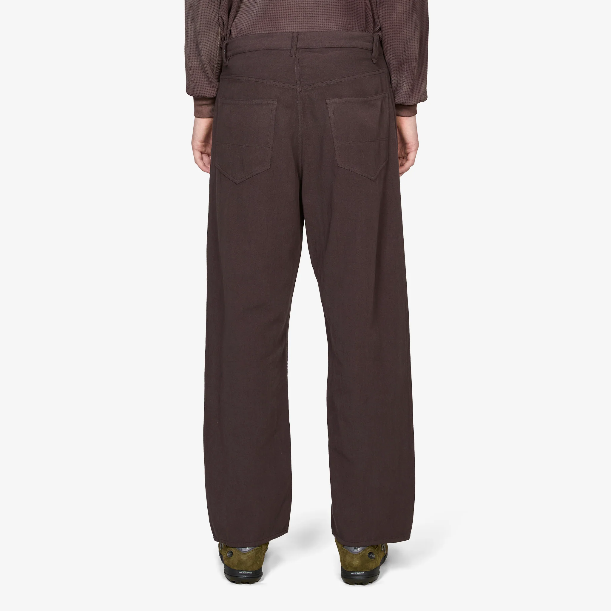 Robson Cotton-Hemp Twill 5-Pocket Pant Dark Brown - Image 2