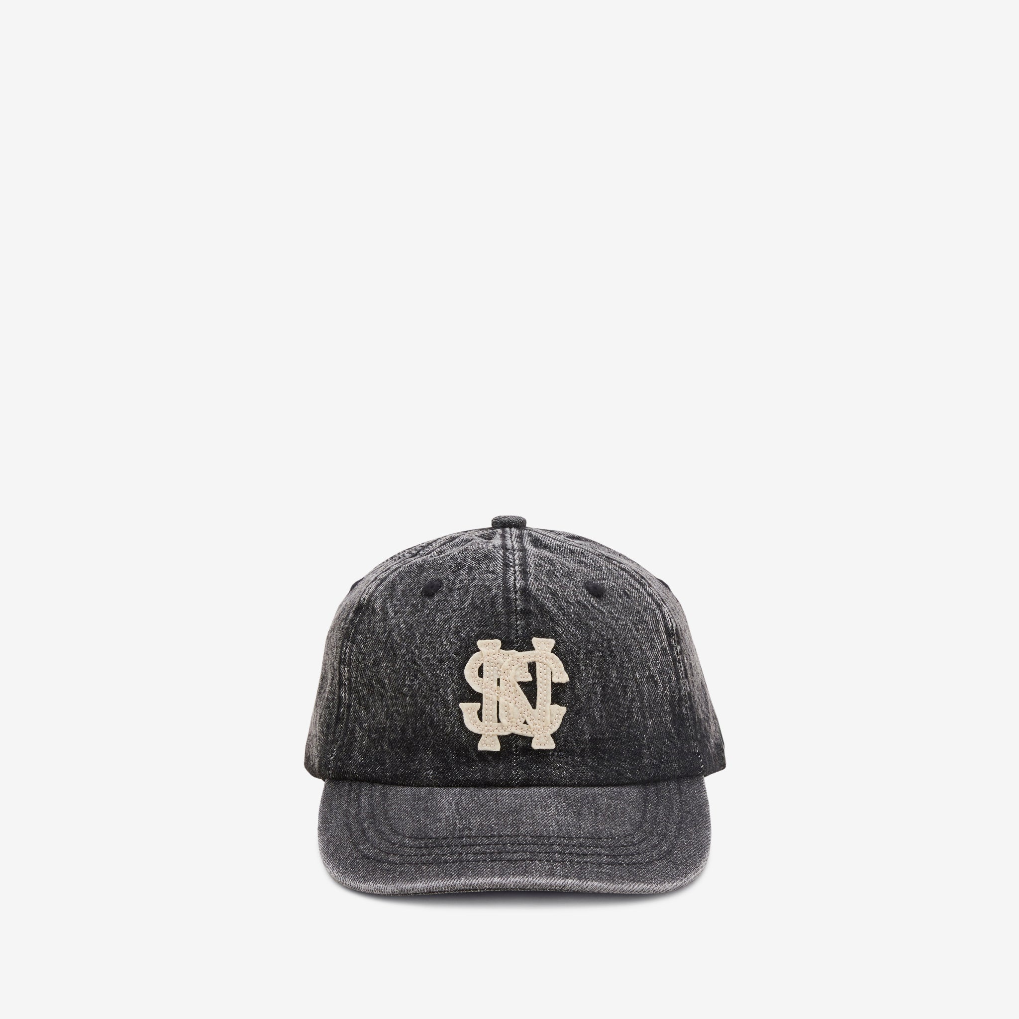 Sailing Club Faded Logo Denim Cap Black