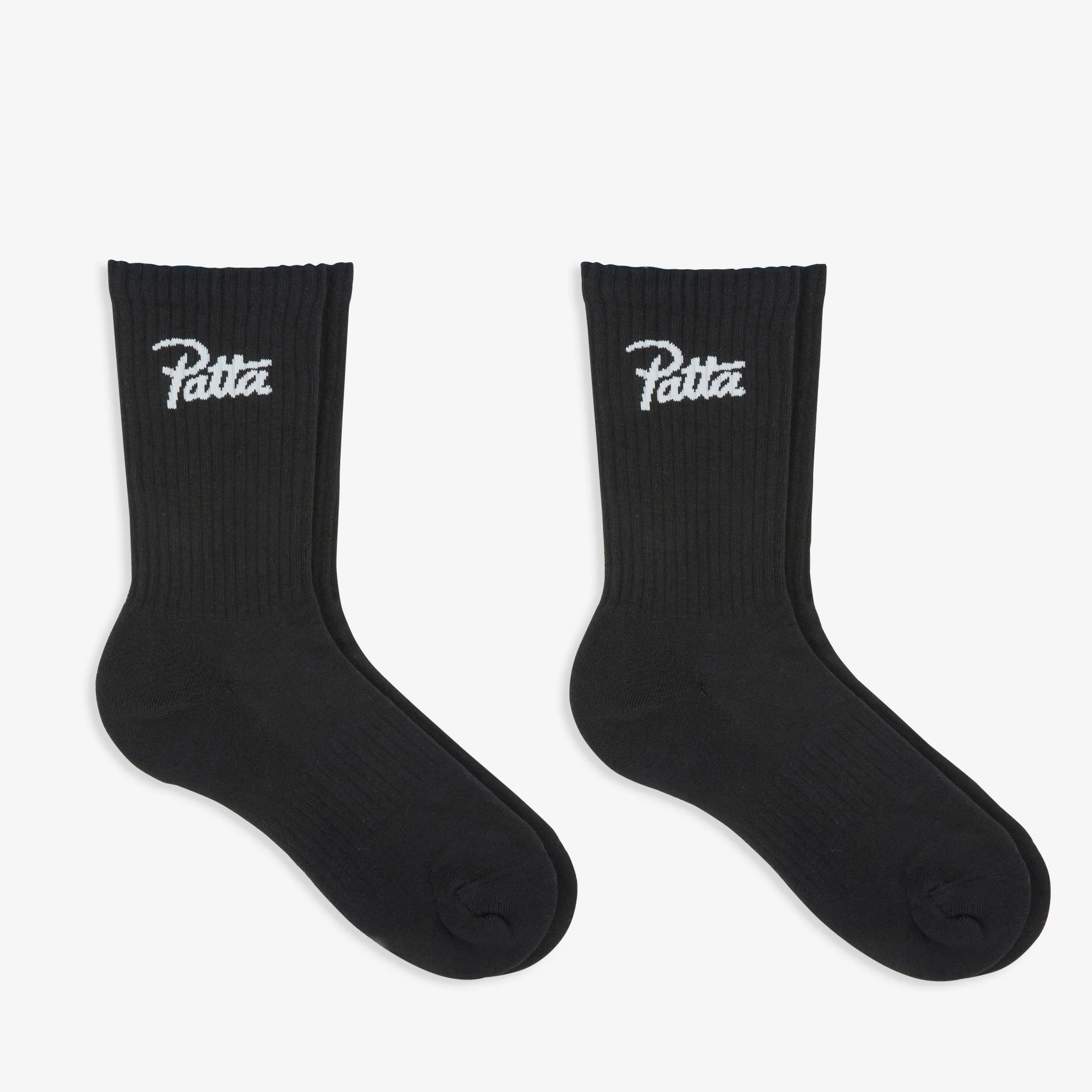 Script Logo Sport Socks Black - Image 2