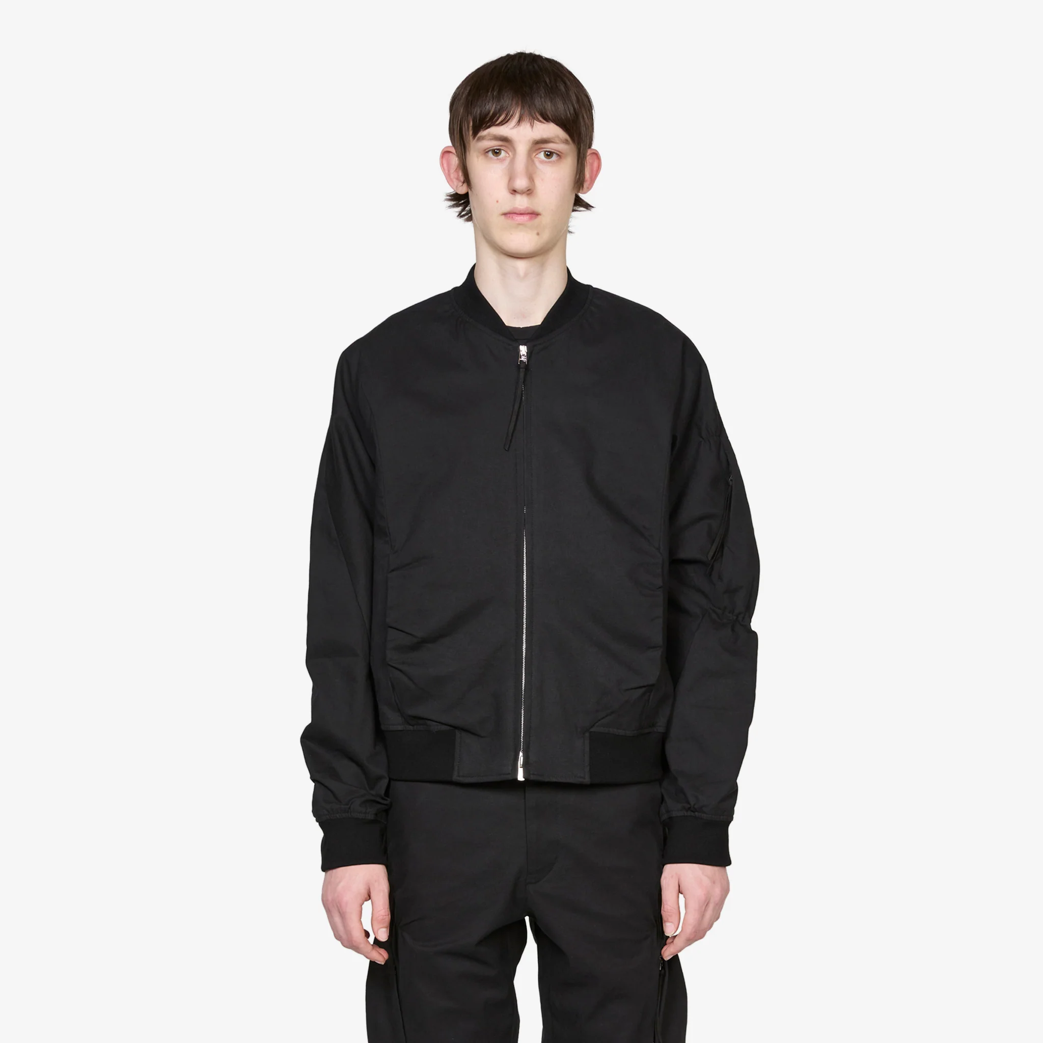 Shirring Bomber Black