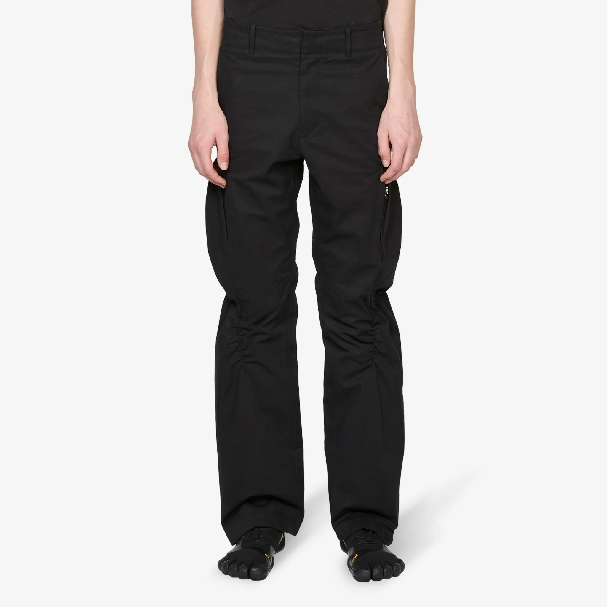 Shirring Pants Black