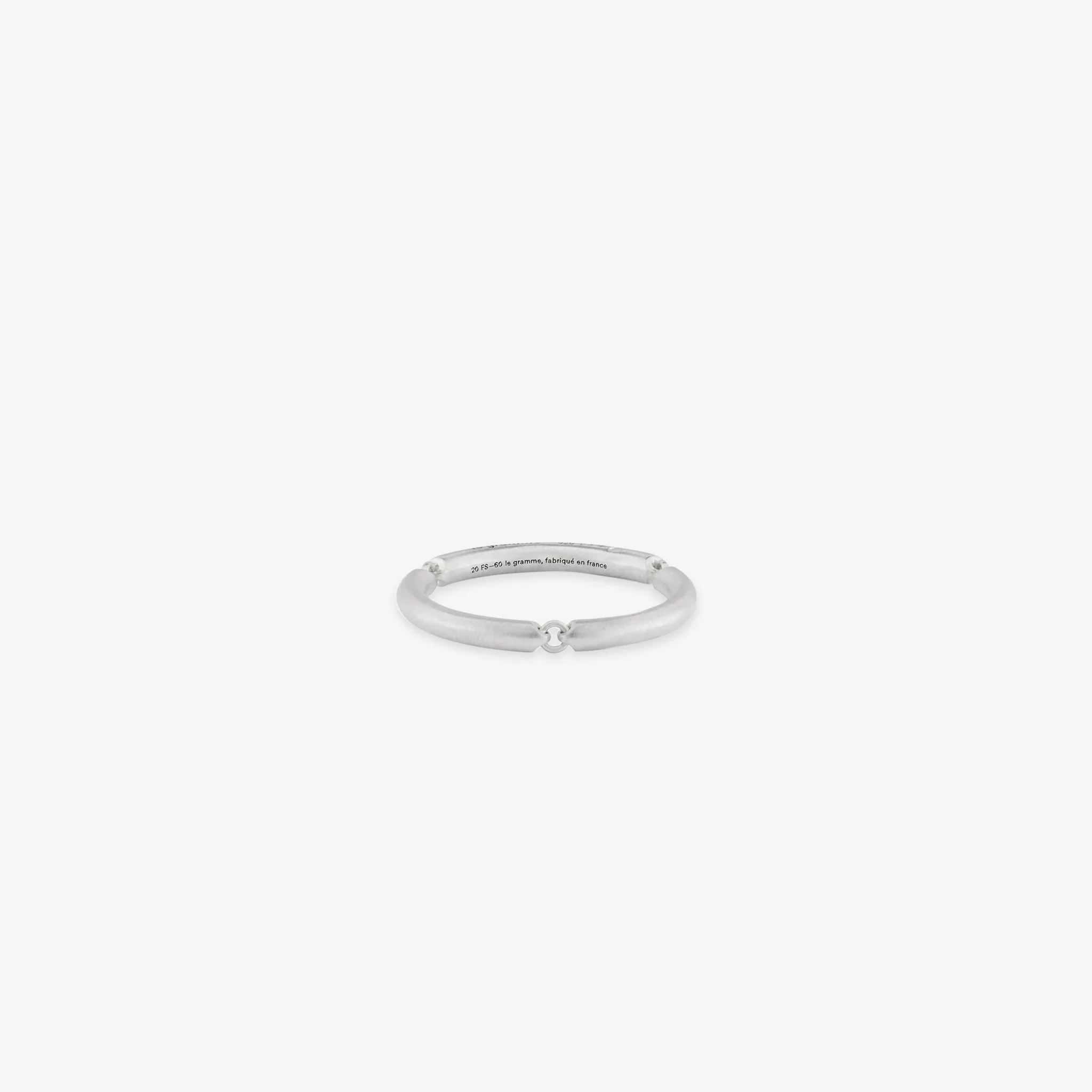 3g Brushed Sterling Silver Segment Ring