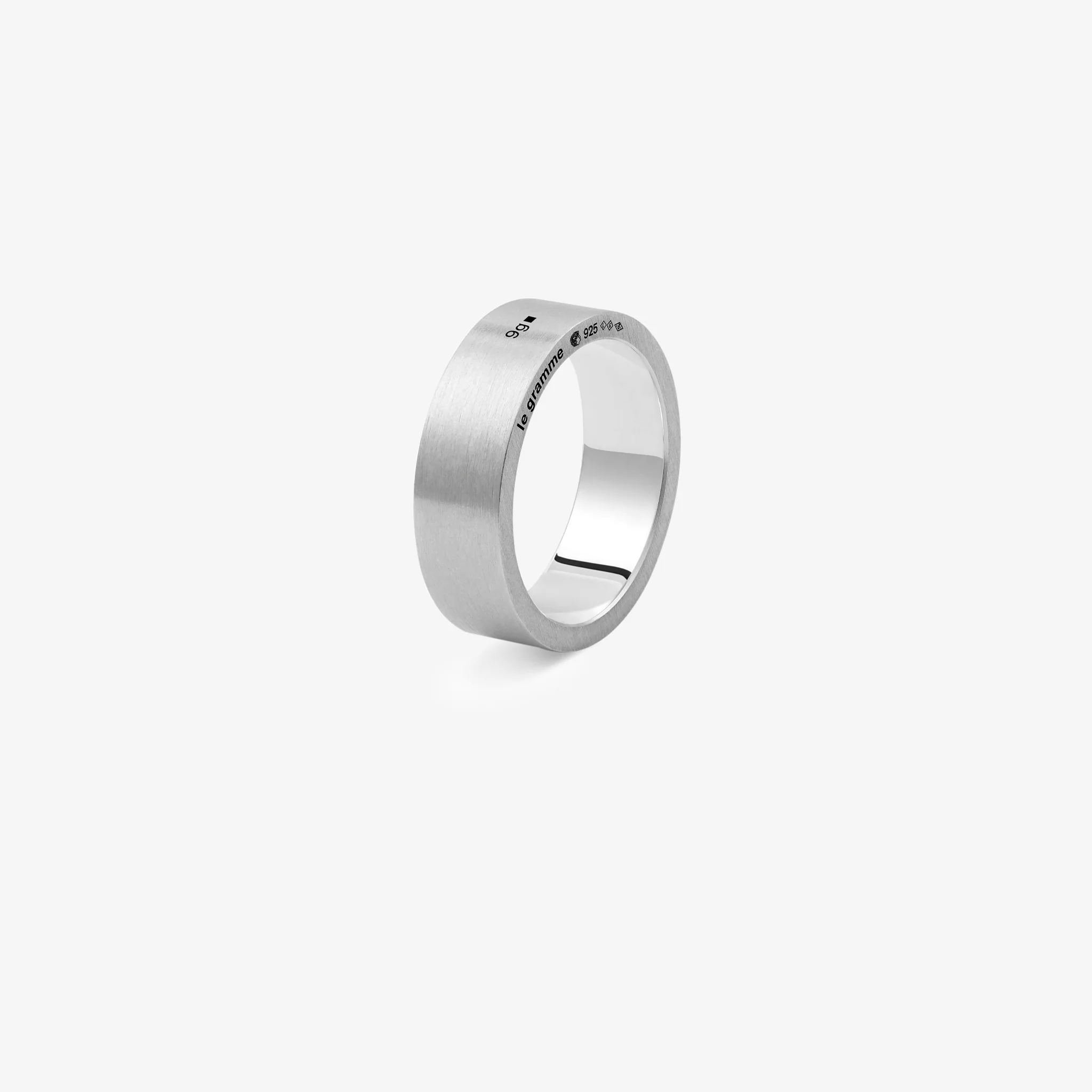 9g Brushed Sterling Silver Ribbon Ring - Image 3