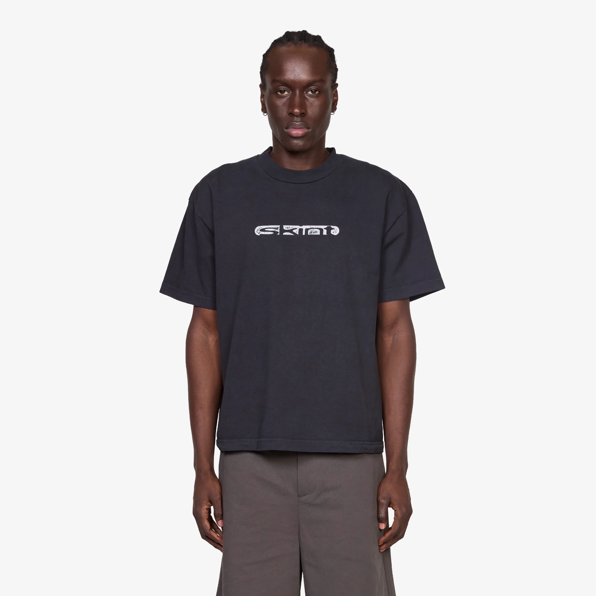 Skint T-Shirt Off Black