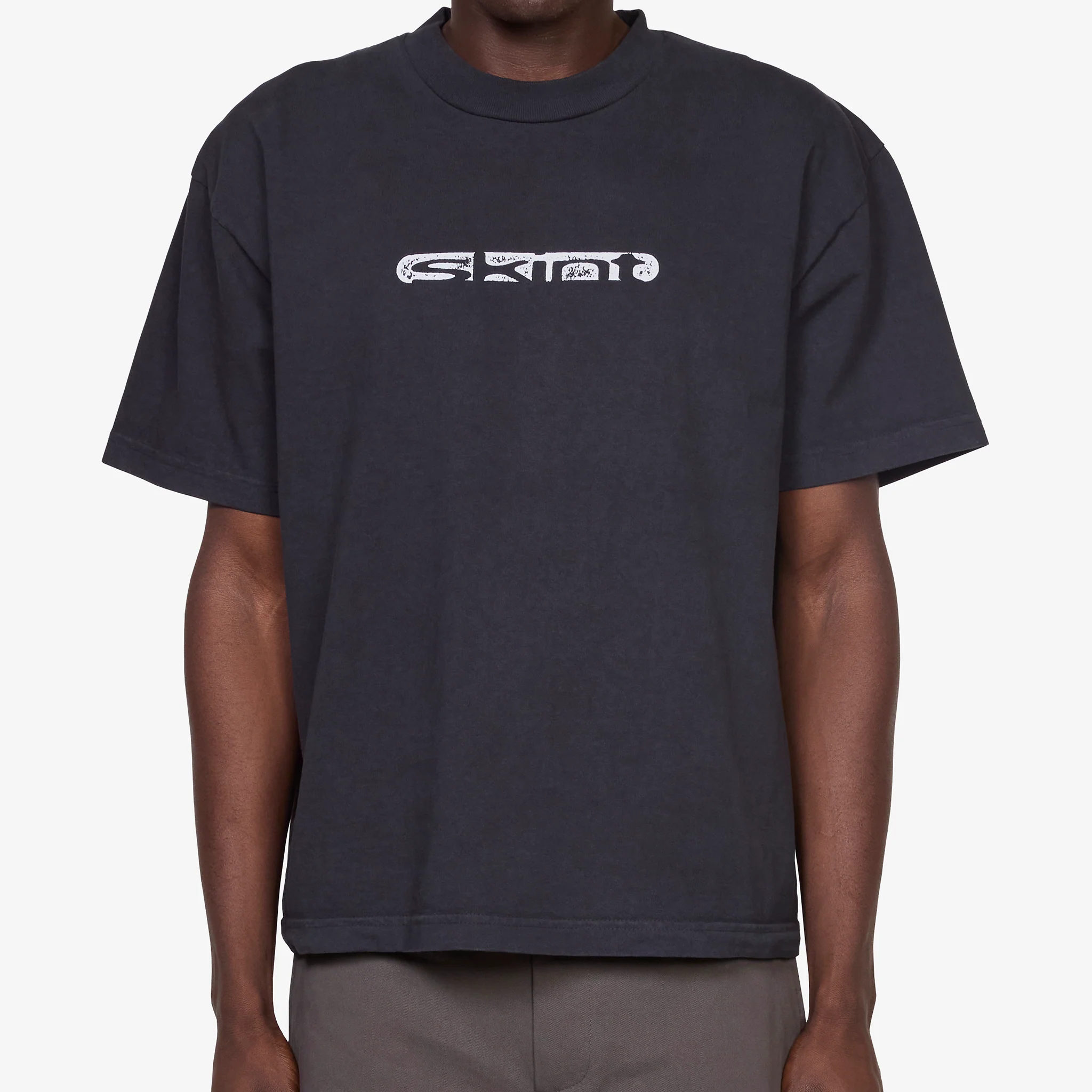 Skint T-Shirt Off Black - Image 3