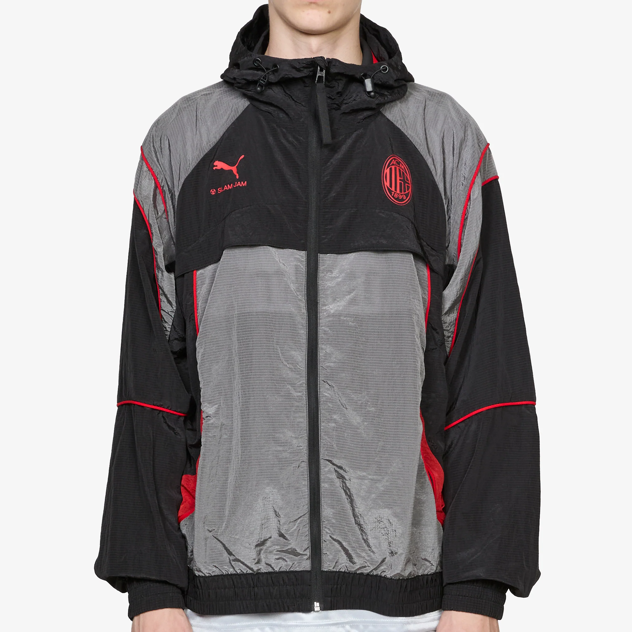 Slam Jam x AC Milan x Jacket Flat Medium Gray | PUMA Black - Image 6