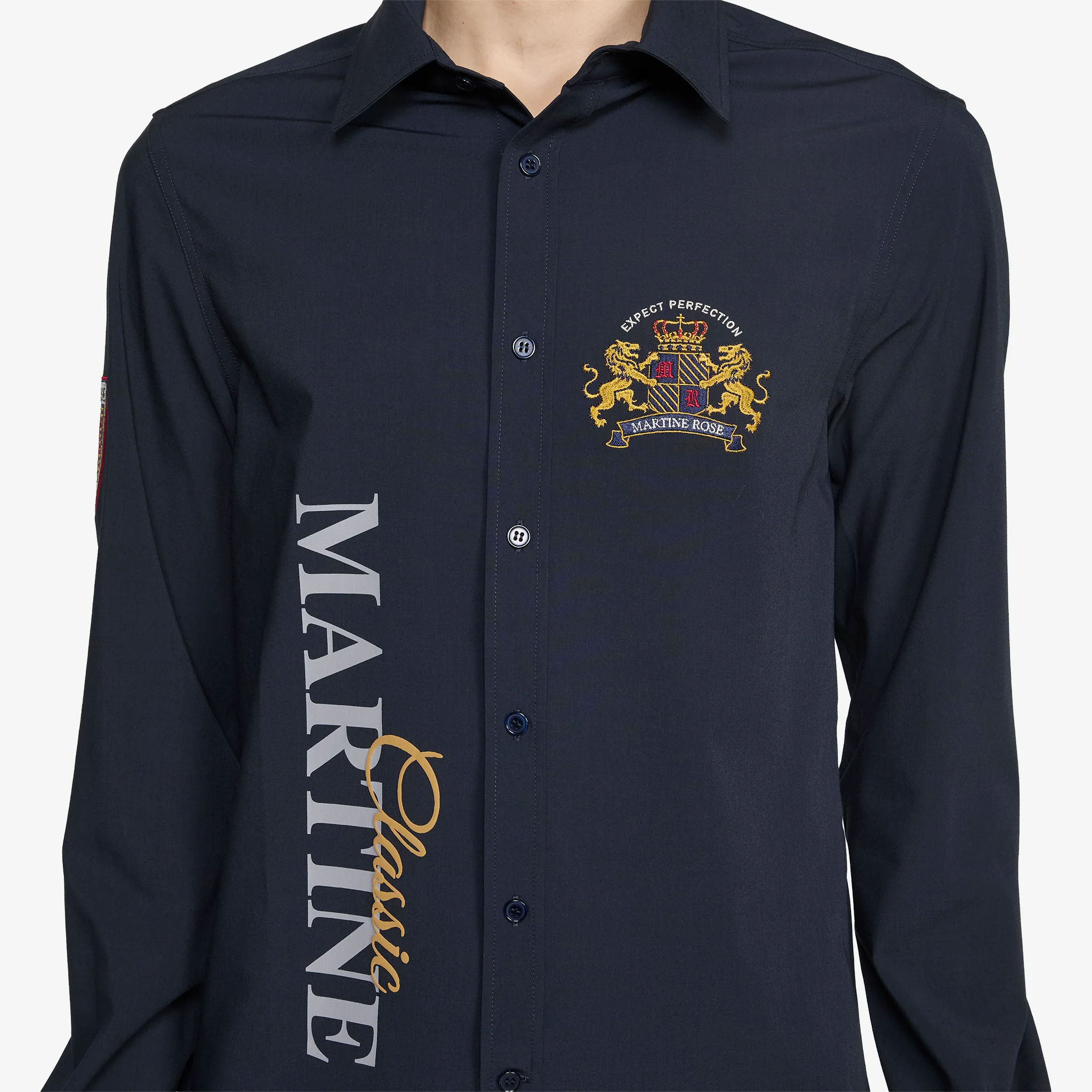 Sleazy Sports Shirt Navy Blue - Image 4