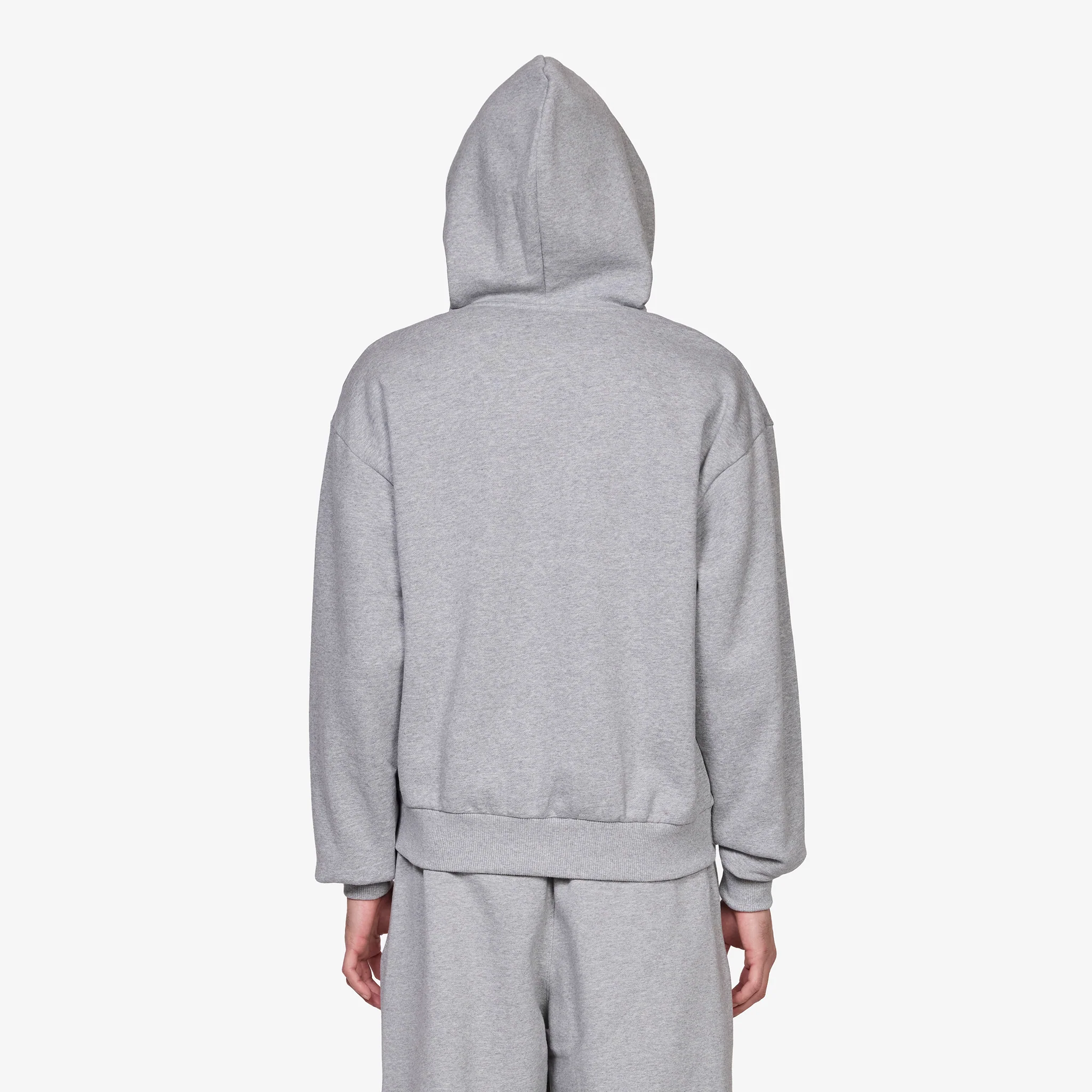 Solo Swoosh Full-Zip Hoodie Dark Grey Heather | Sail - Image 3