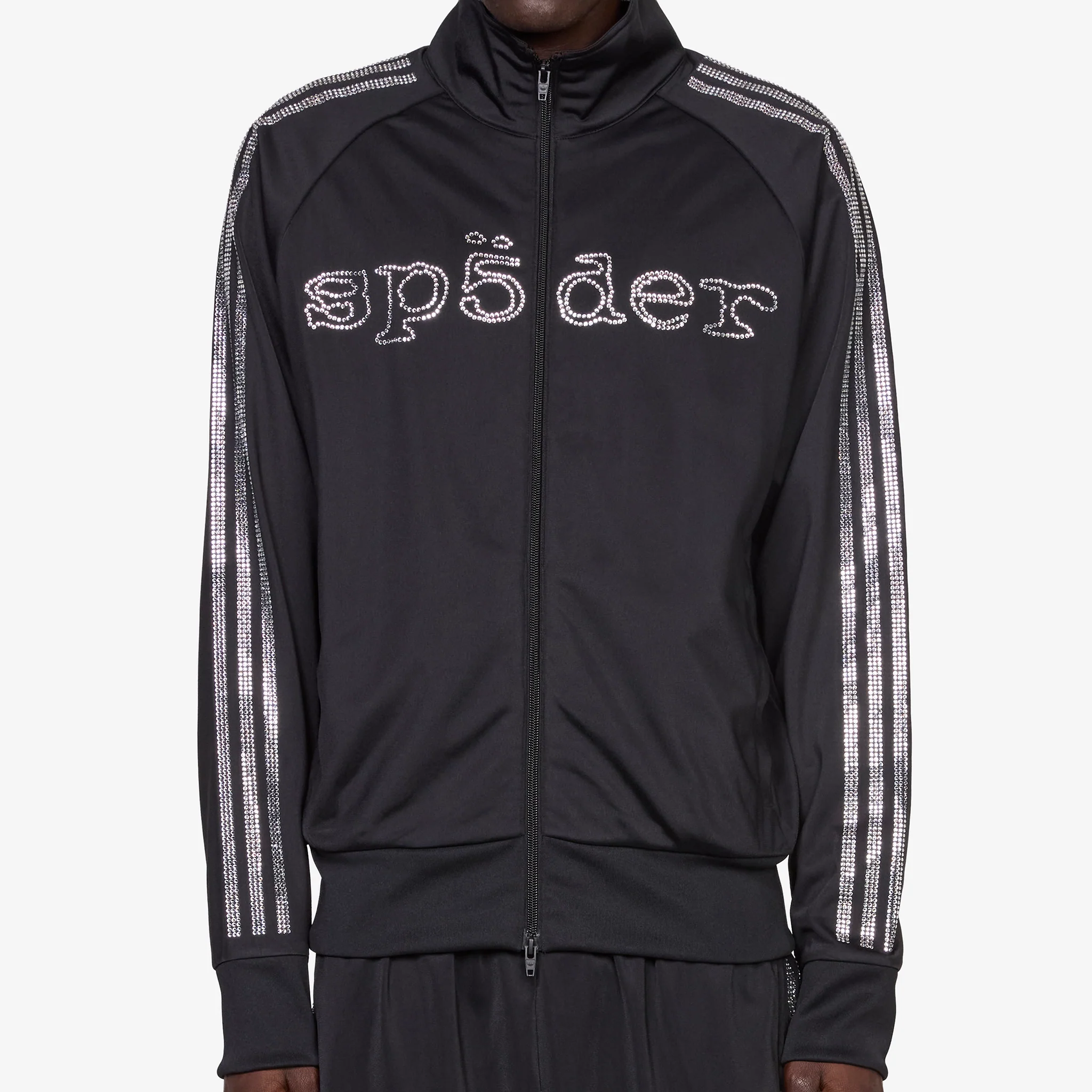 SP5DER x Rhinestone Tracktop Black - Image 5