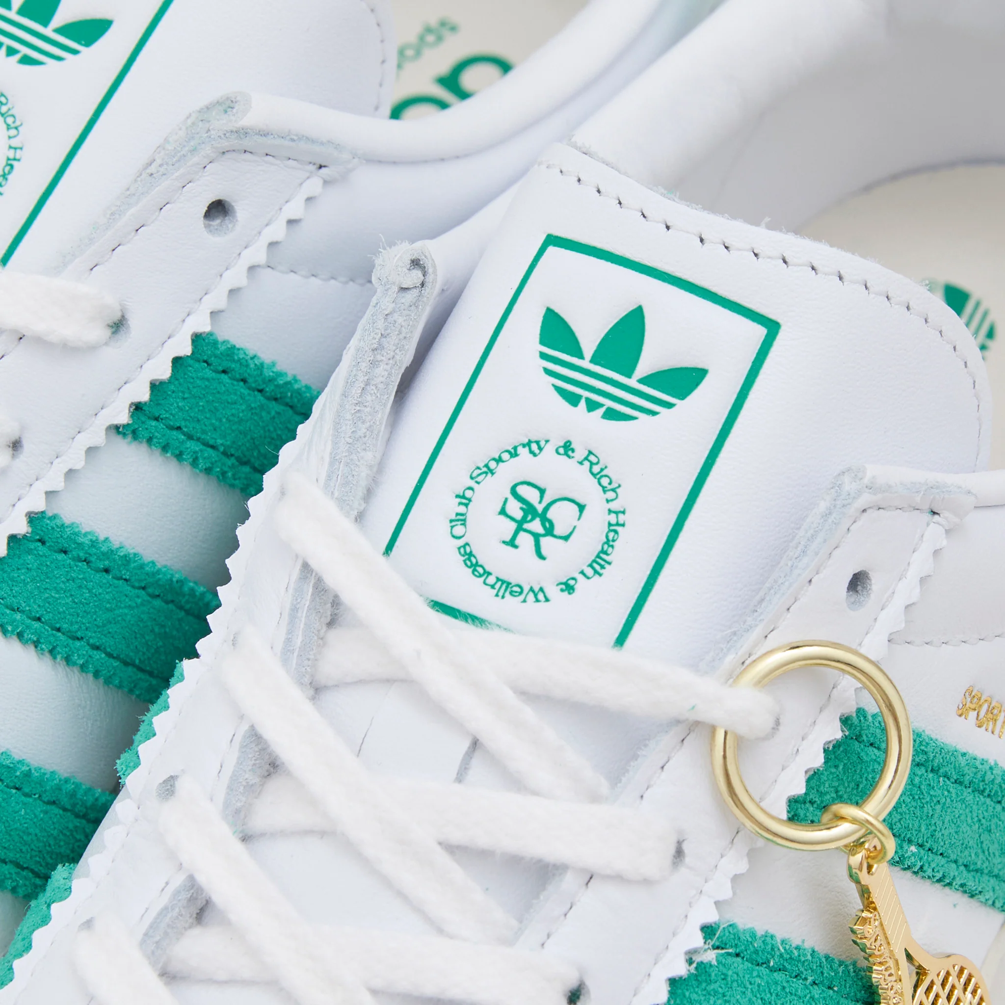 Sporty & Rich x Women's Blanc Cloud White | Off White | Court Green - Image 7