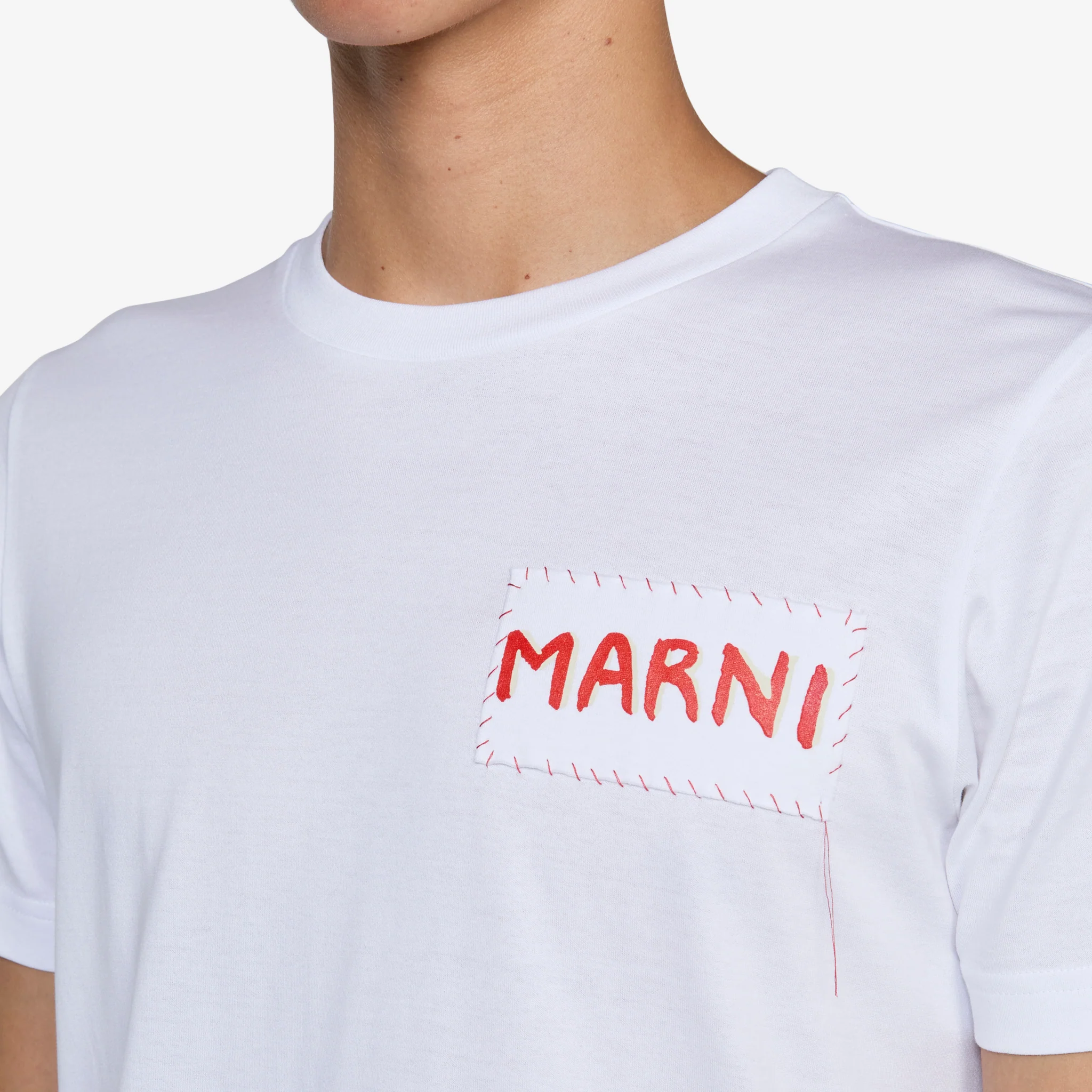 Stitch Logo T-Shirt Lily White - Image 2