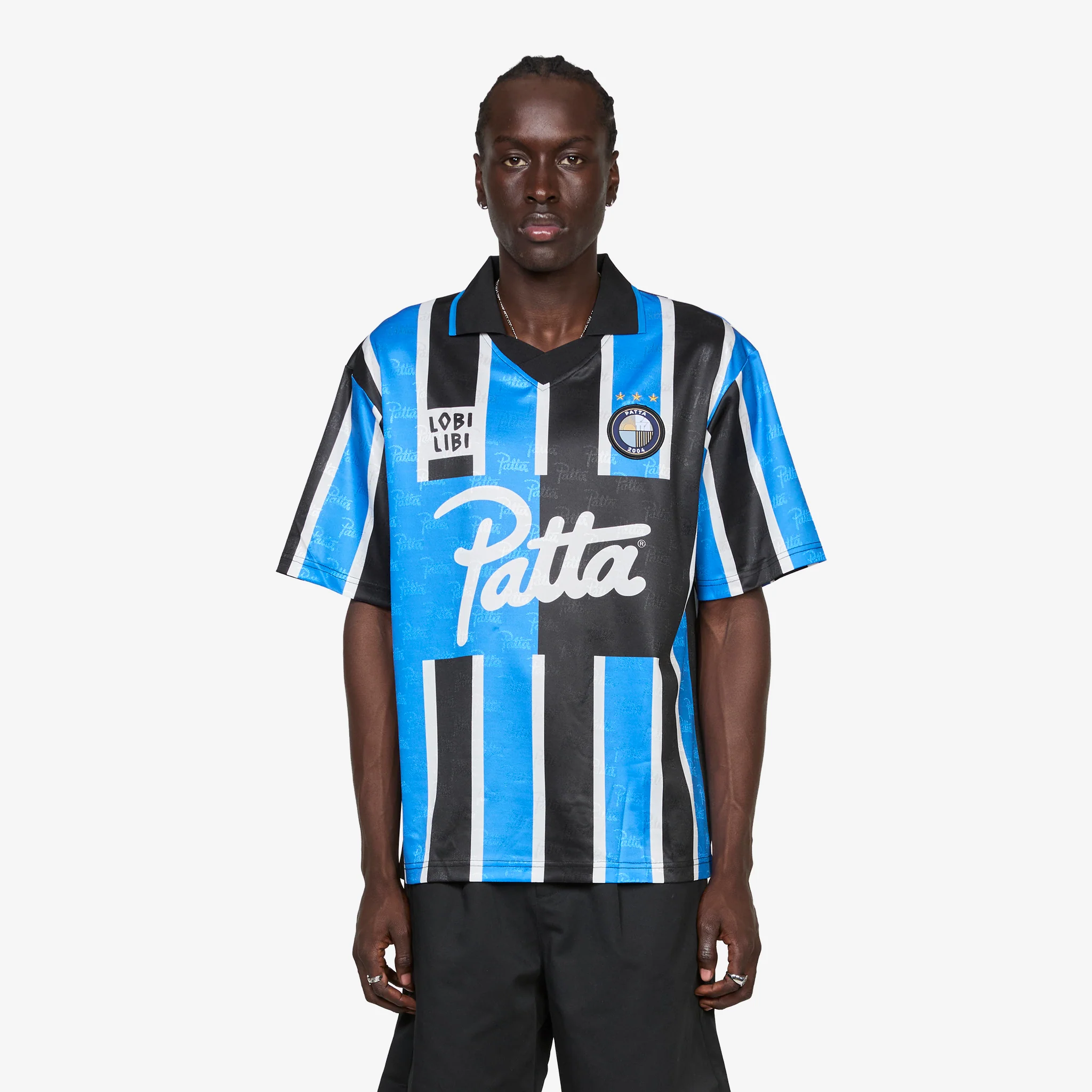 Stripe Football Jersey French Blue