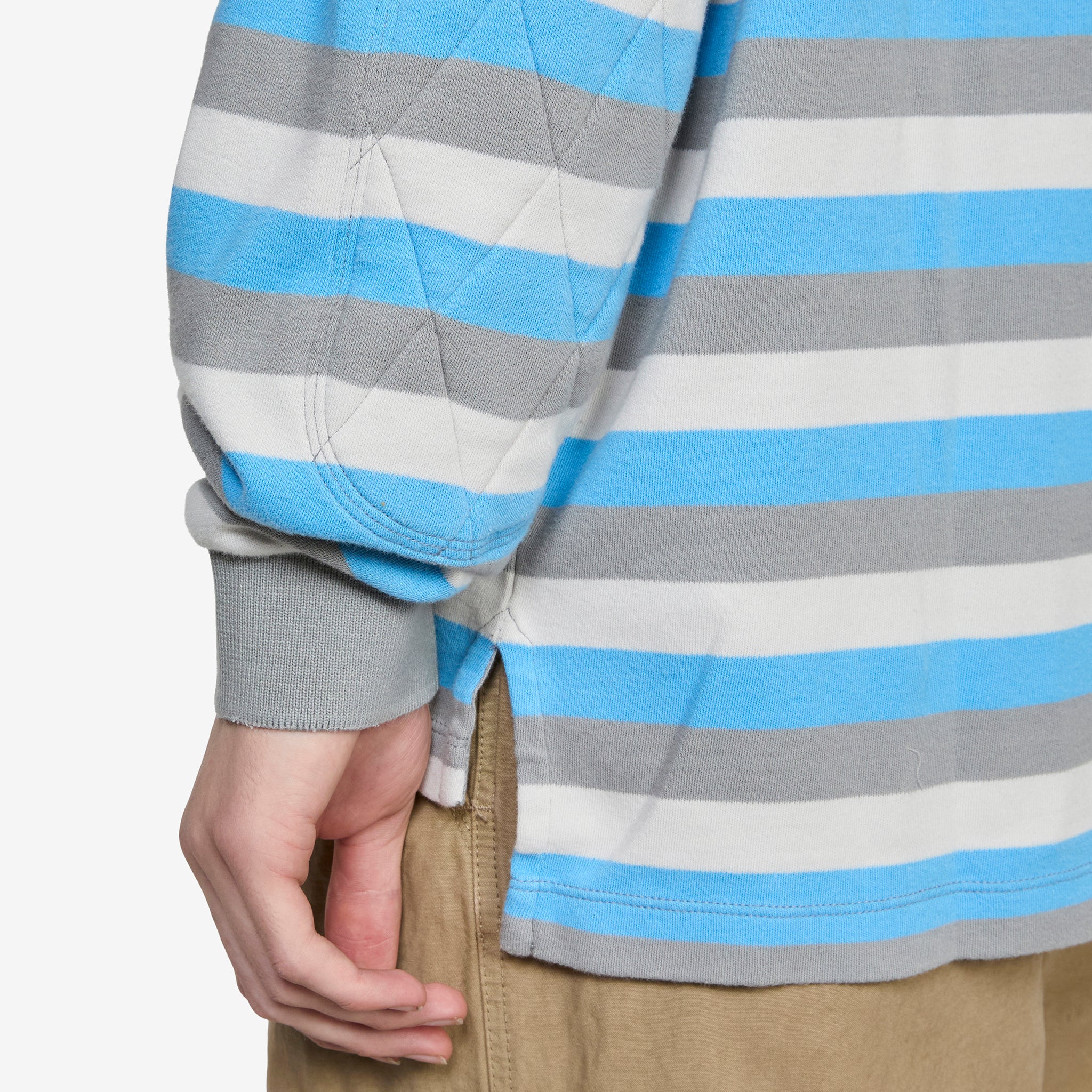 Striped Longsleeve Polo Stripe 2 - Image 4