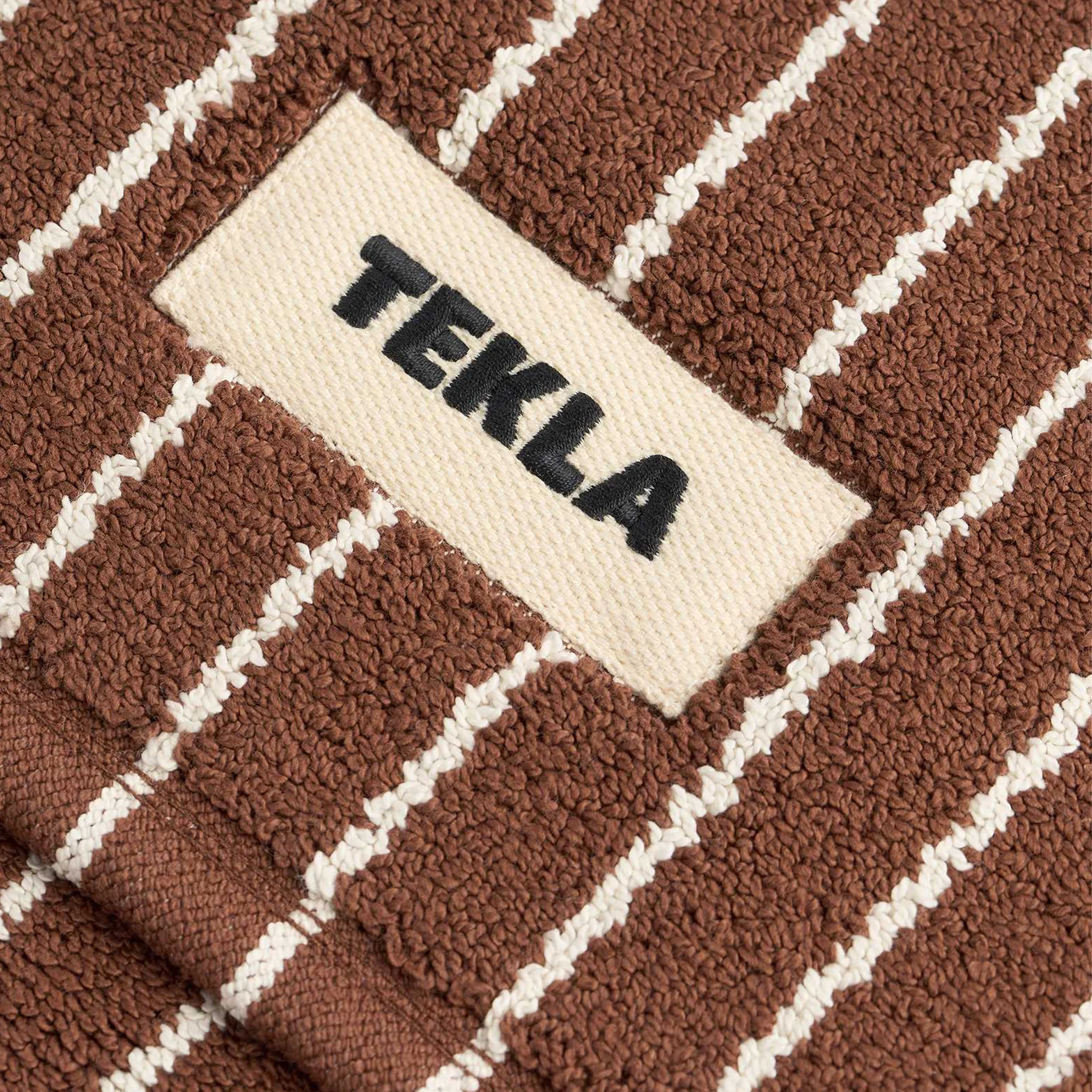 Terry Bath Mat Rust Stripes - Image 2