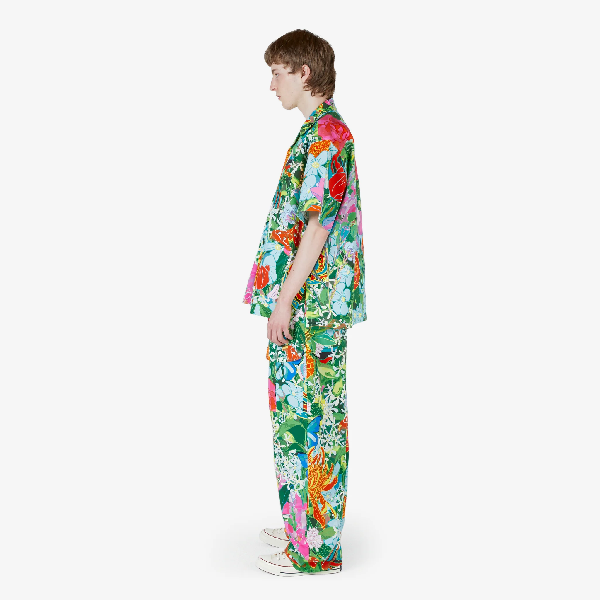 Unisex Camo Print Short Sleeve Shirt Multi - Image 4