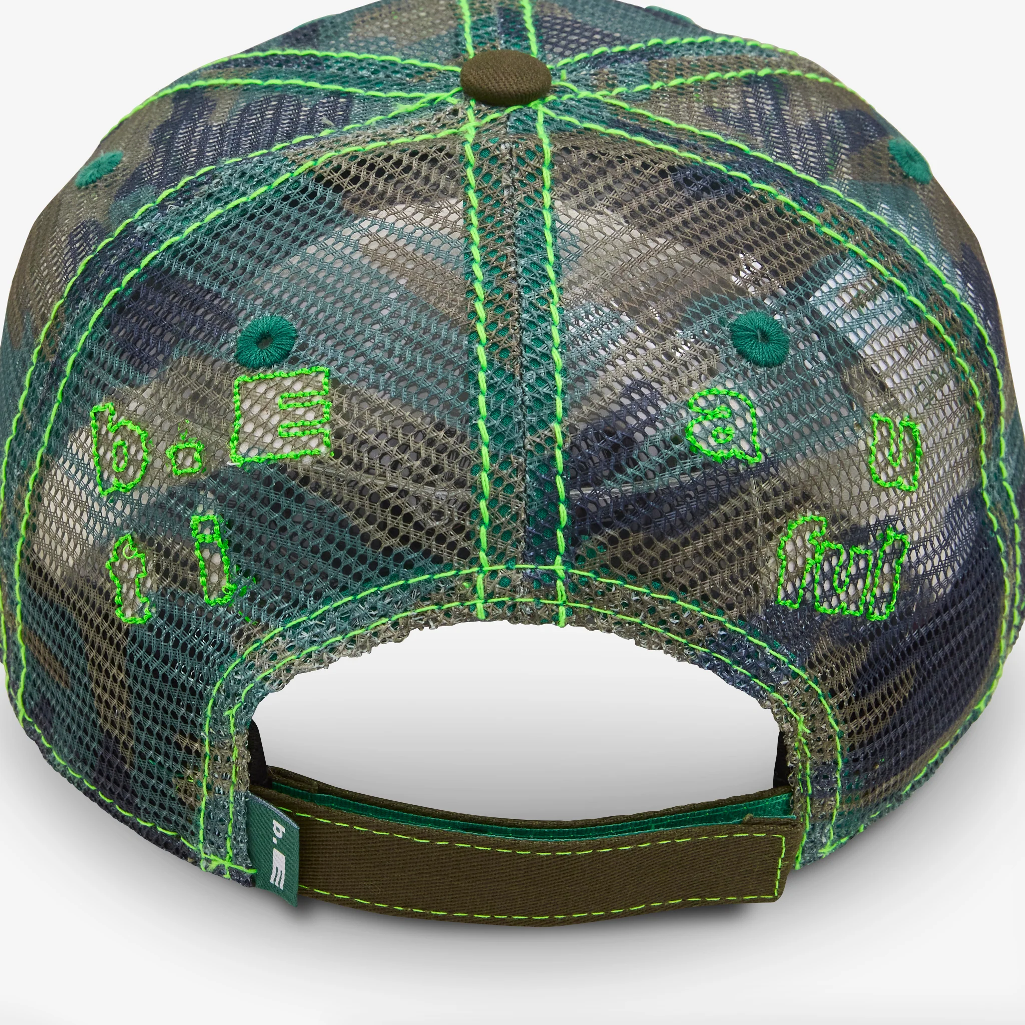 Vapor 6 Panel Hat Army Camo Mesh - Image 3