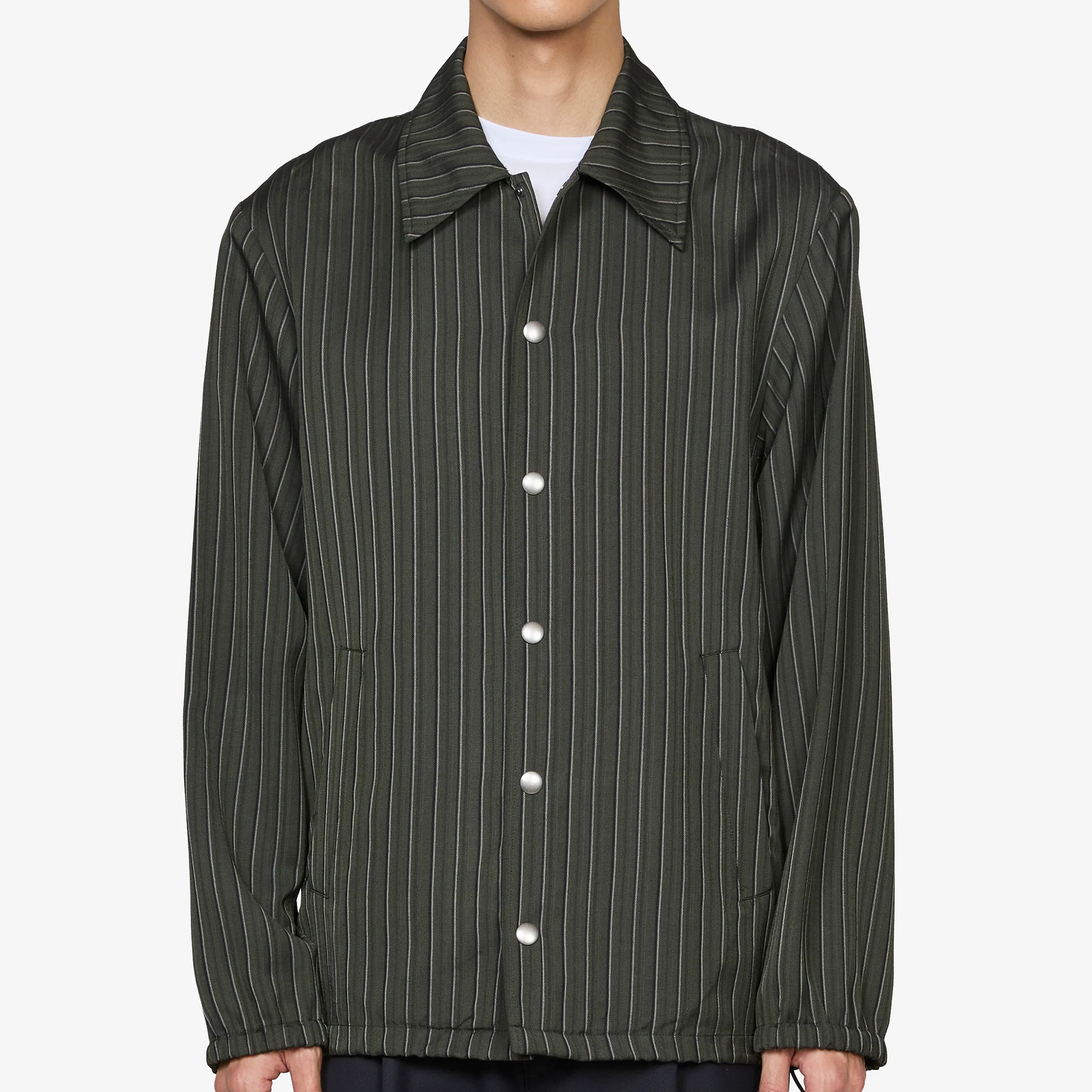 Viscose Shell Jacket Dark Green - Image 5