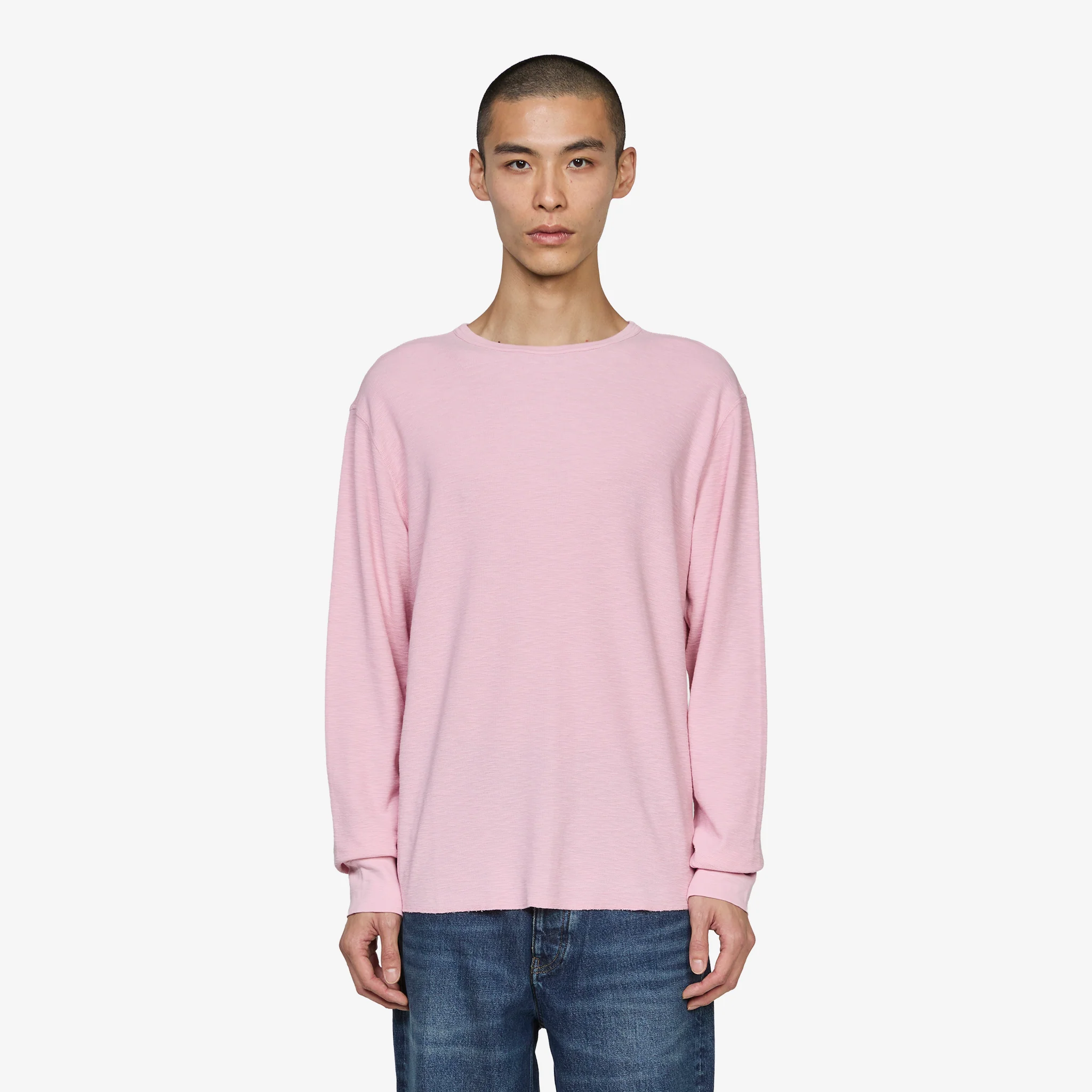 Waffle T-Shirt Longsleeve 690 Pink