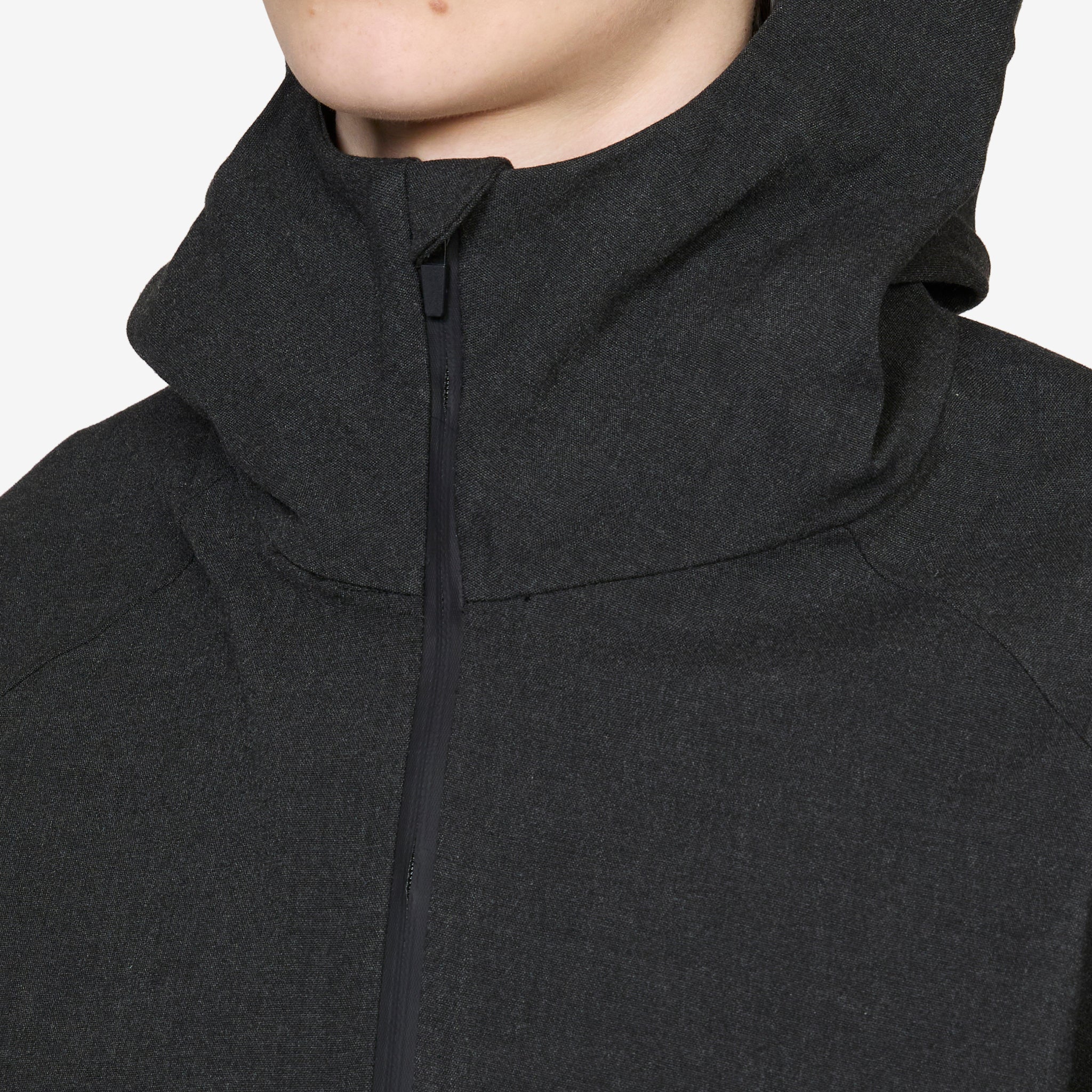 Waypoint Texture Hooded Jacket Dark Grey - Image 2