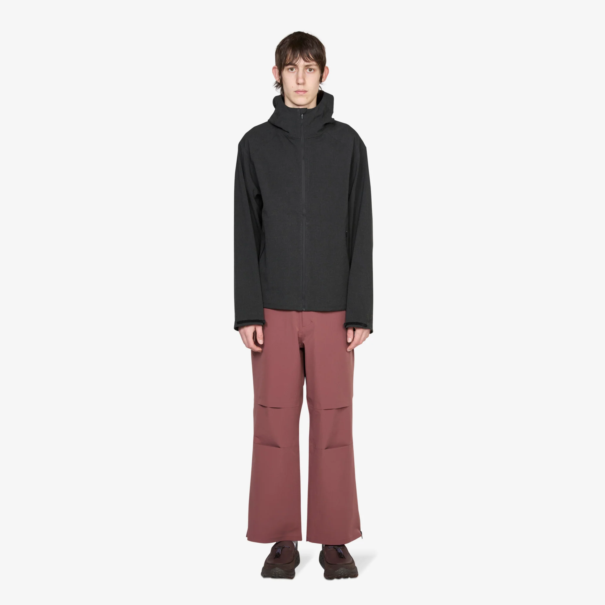 Waypoint Texture Hooded Jacket Dark Grey - Image 5