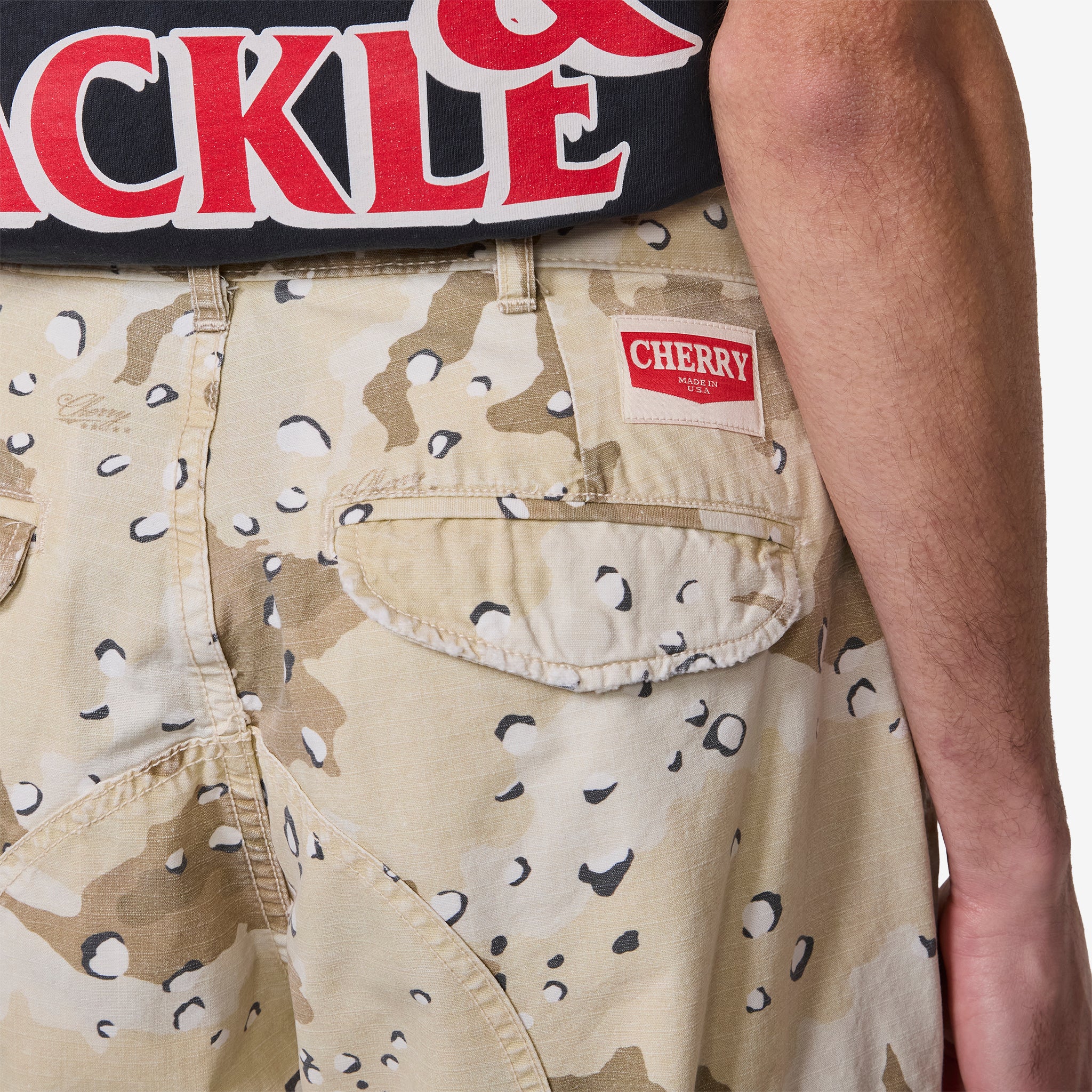 Wide Leg Cargo Pants Desert Storm - Image 3