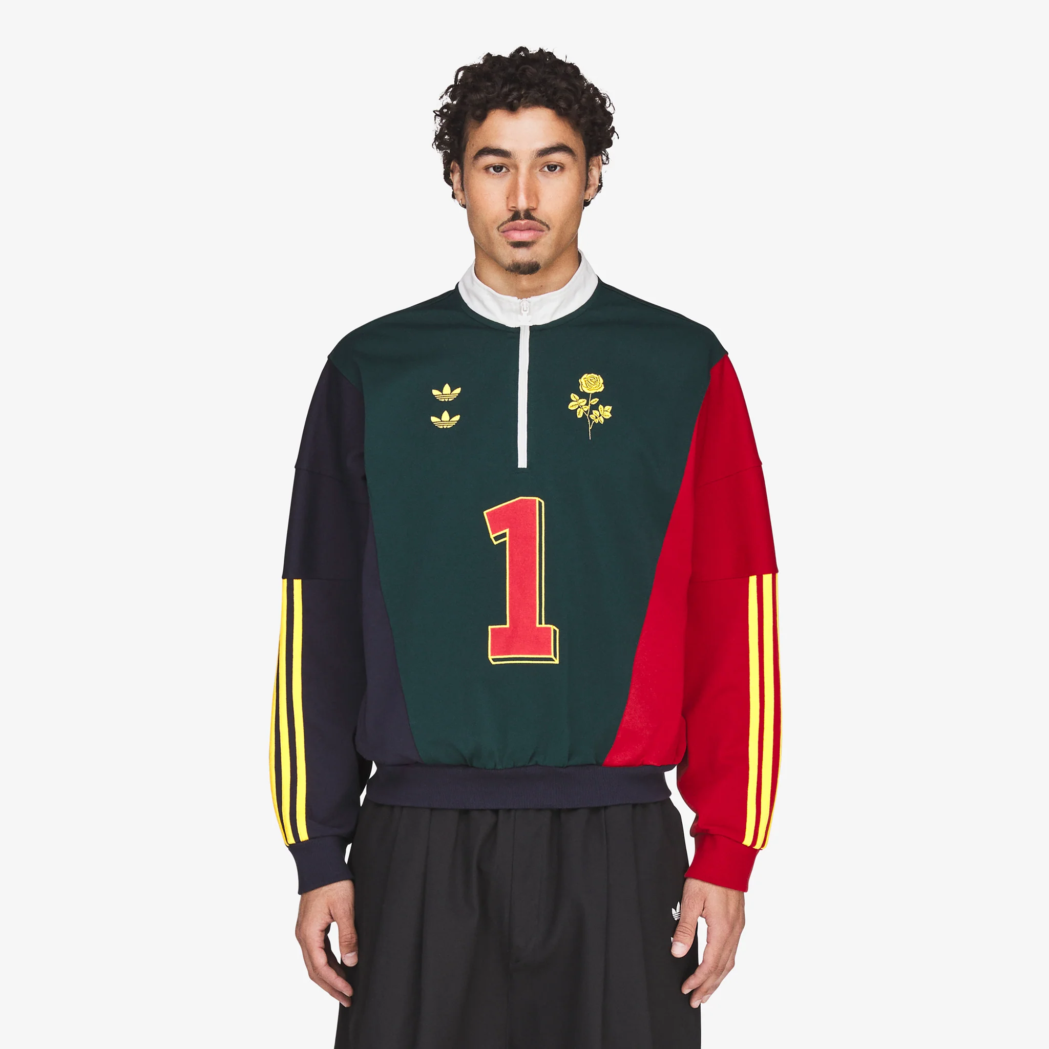 Willy Chavarria x Watsonville Quarter Zip Aurora Ivy | Legend Ink | Better Scarlet - Image 3