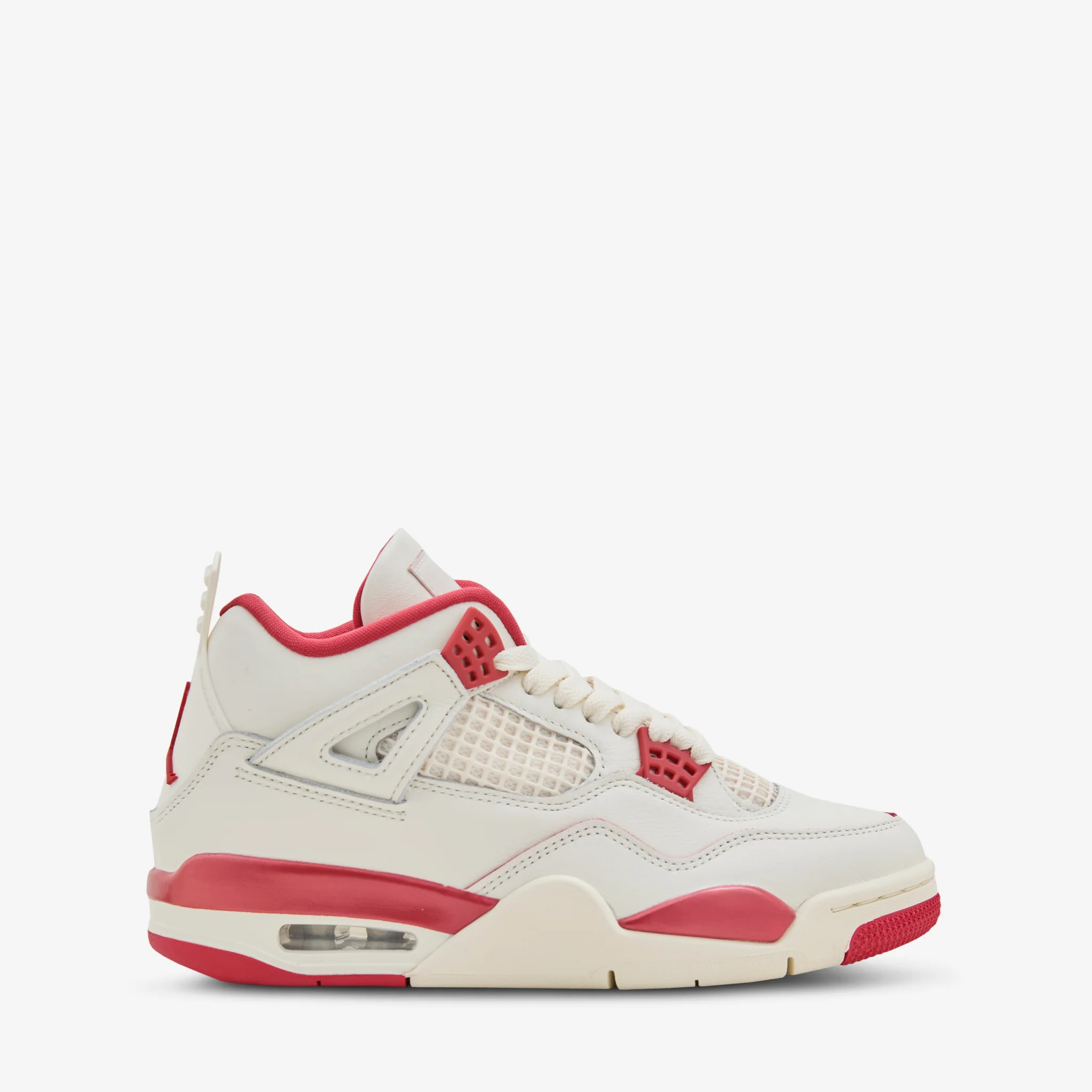 Women's Air Jordan 4 Retro Pale Ivory | Sierra Red | Tough Red - Image 2