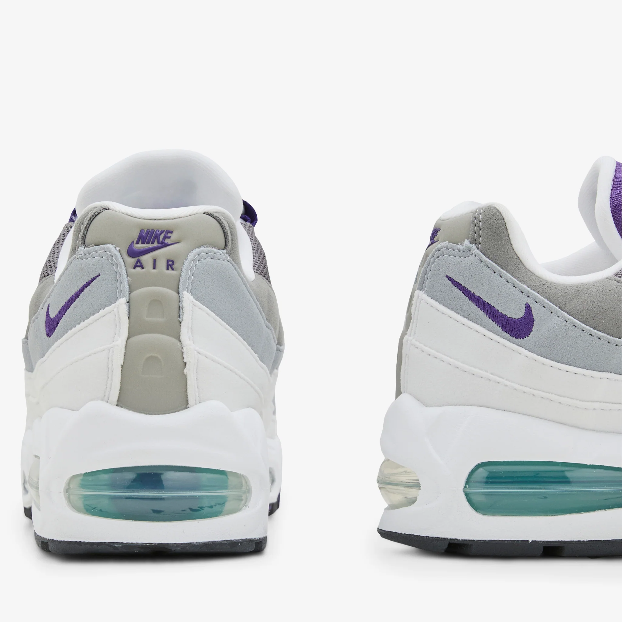 Women's Air Max 95 OG White | Court Purple | Emerald Green - Image 3