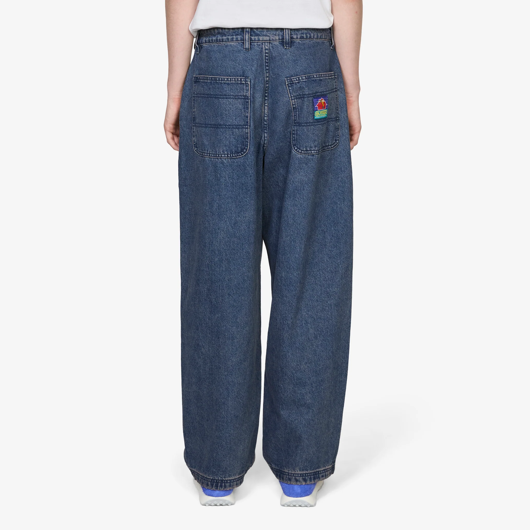 Work Pants Distressed Tinted Indigo - Image 3