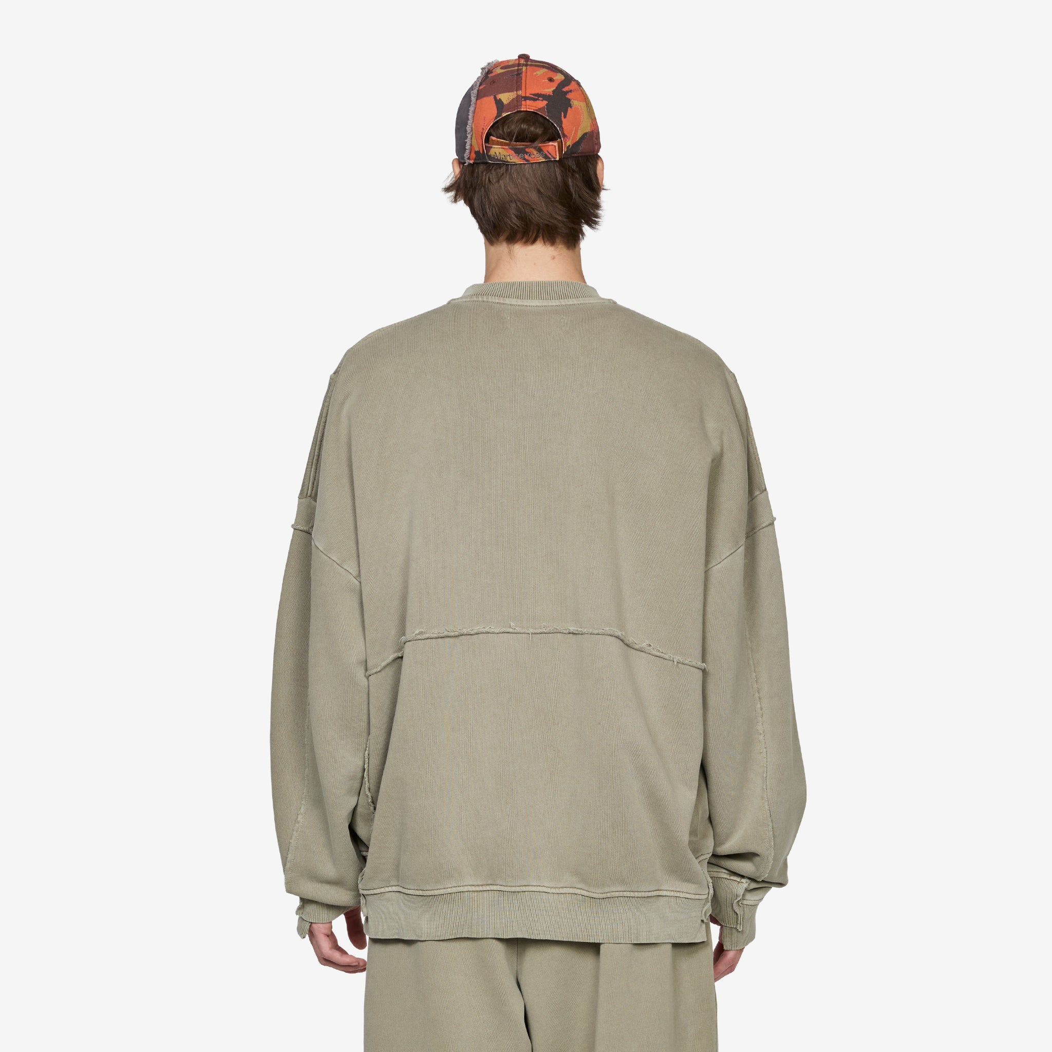 Zip Up Crew Washed Sage Green - Image 4